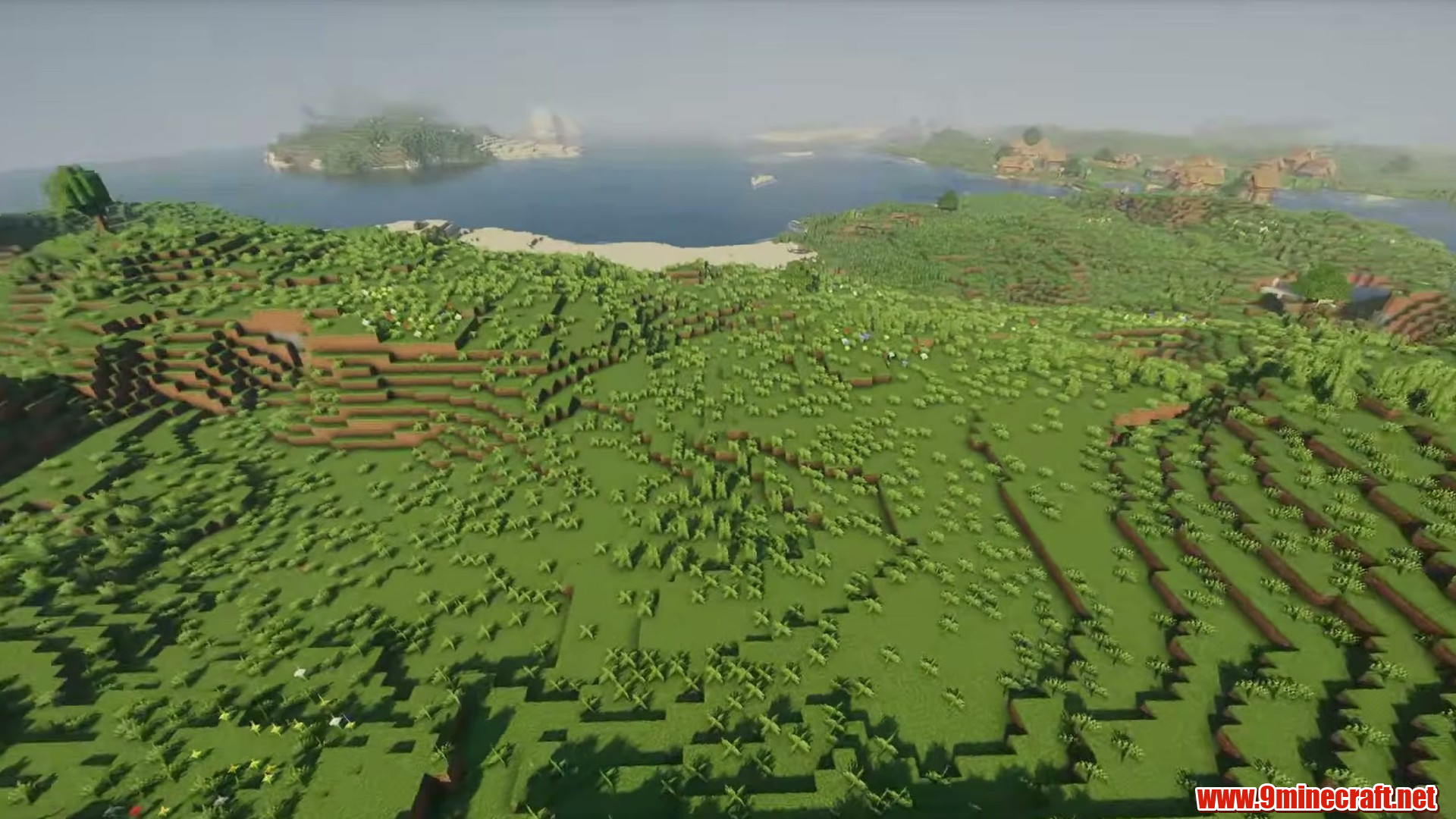 Flat Double Village in Minecraft seed 6765765532765530651