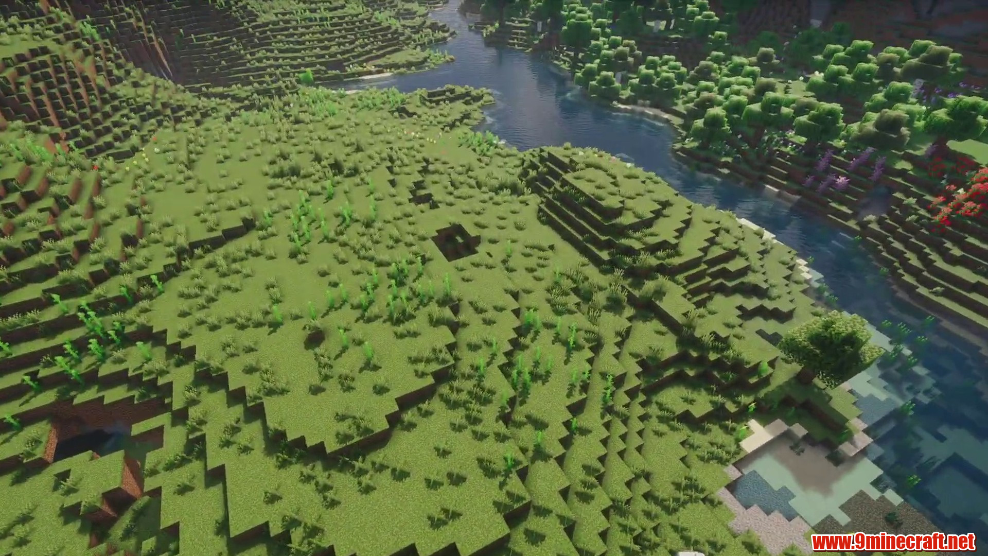 Beautiful Flat Land Village Seed in Minecraft seed -1881849733809233494