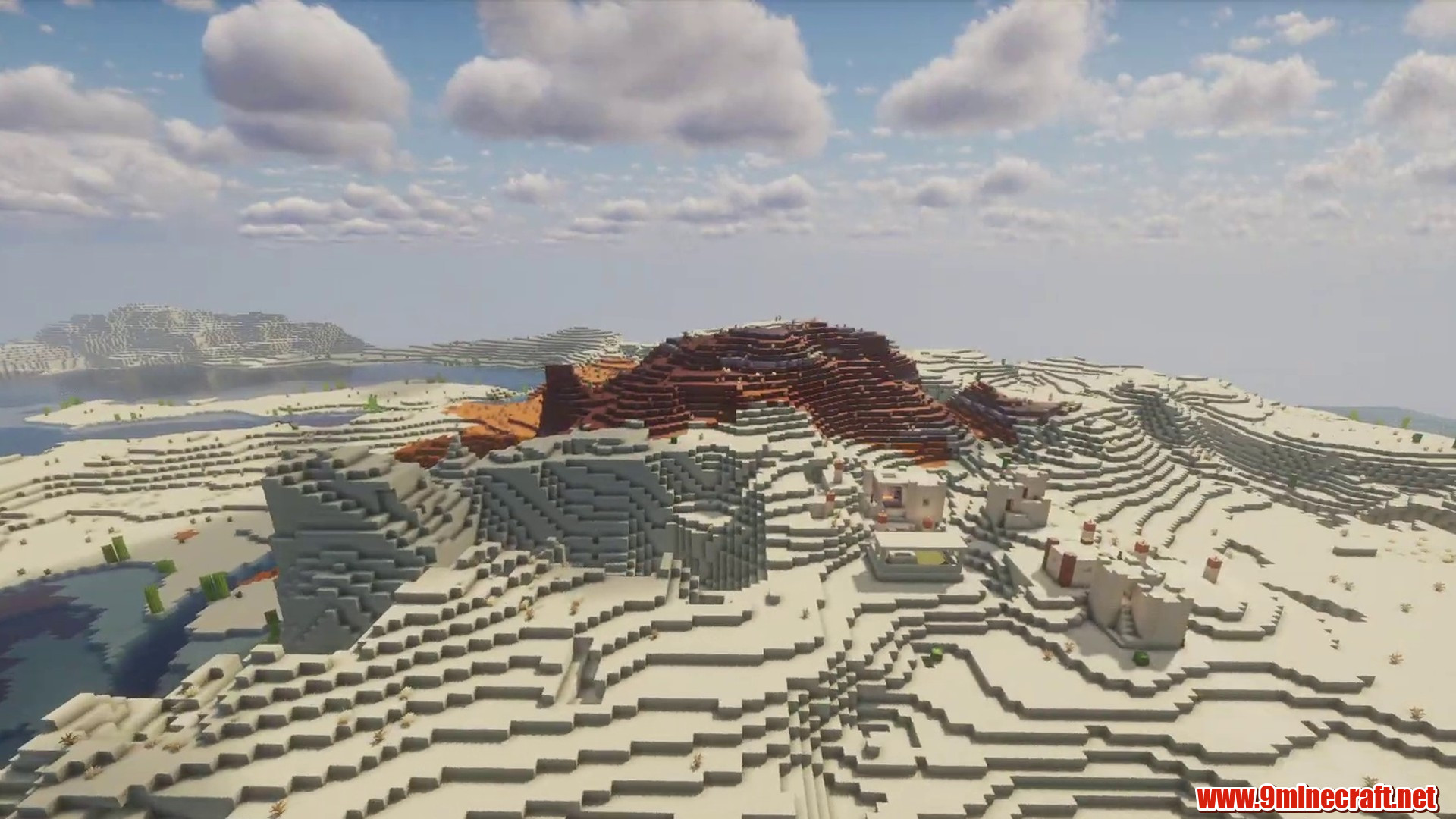 Scenic terrain from Minecraft seed -2145845966325857509