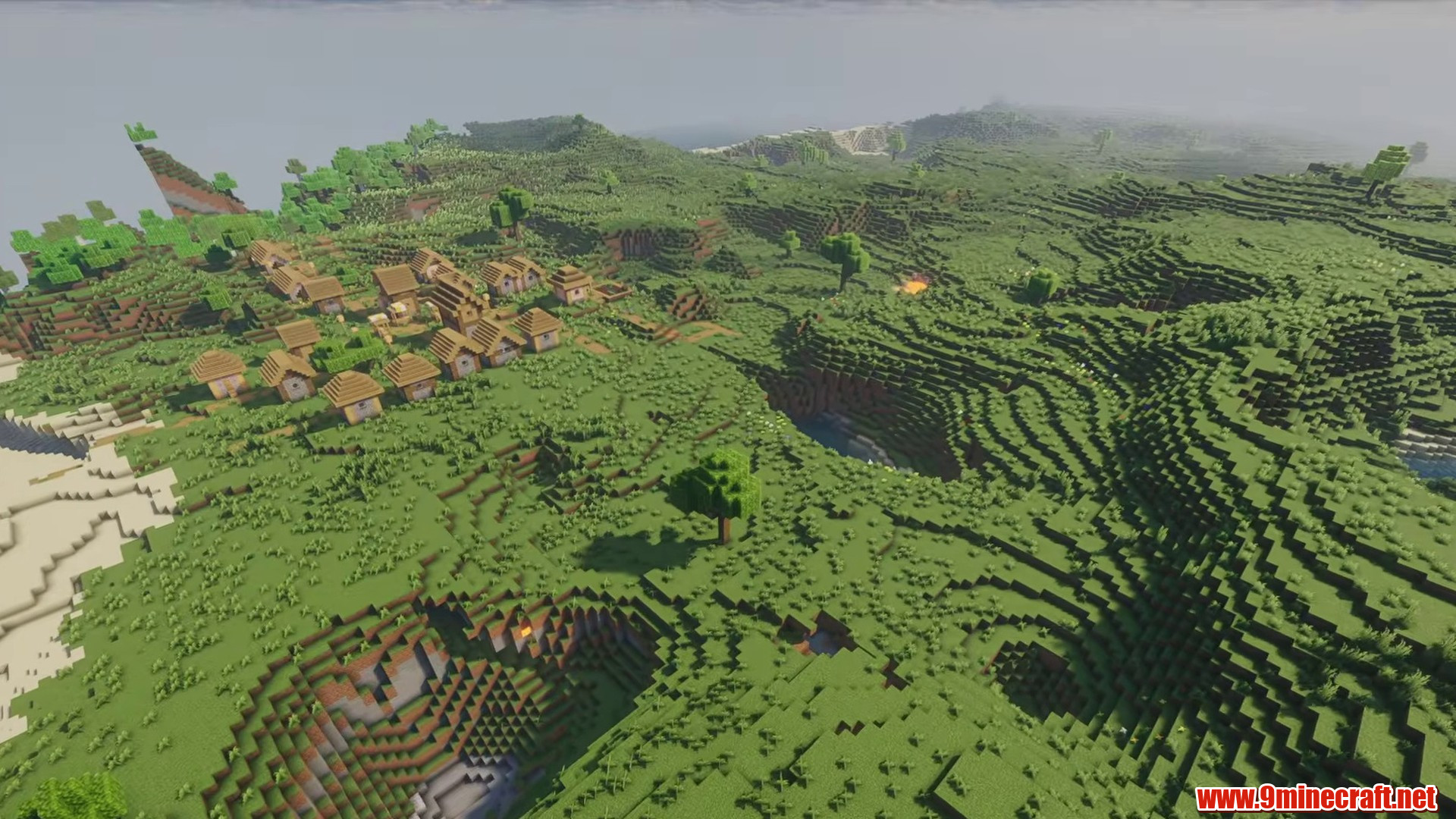 Massive Flat Land Plains Seed in Minecraft seed -4484627431435005419