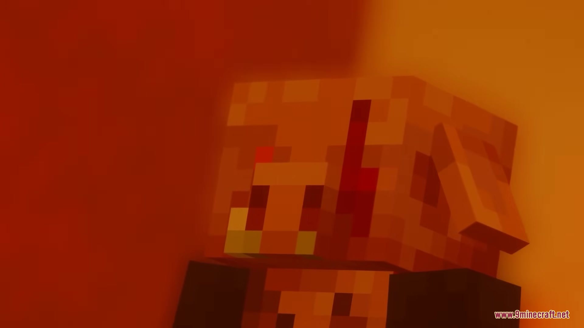 3 D Medieval Iron Bars Resource Pack Screenshot 6 A detailed close up of a Minecraft character head with red facial markings
