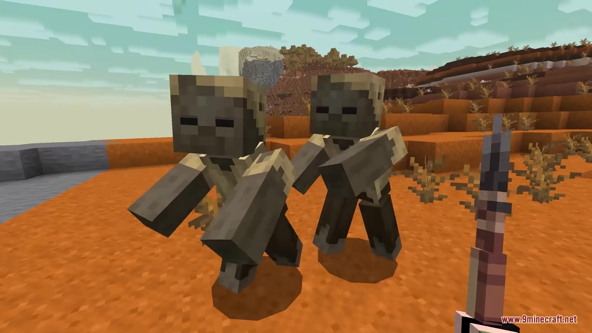 Player holding a weapon from the 3D Spears Reimagined Resource Pack