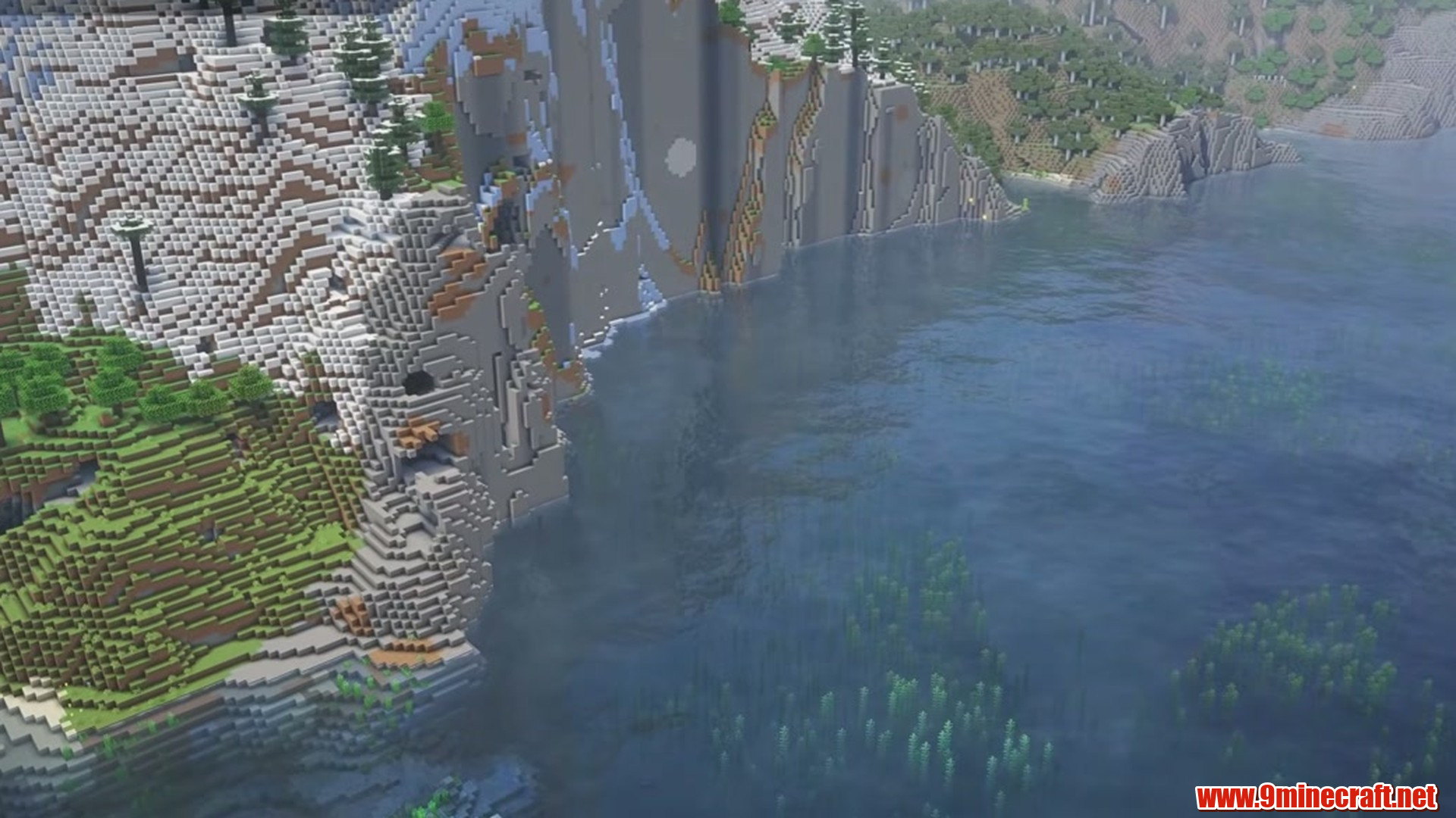 Second landscape view from Minecraft seed 5677787649618462790