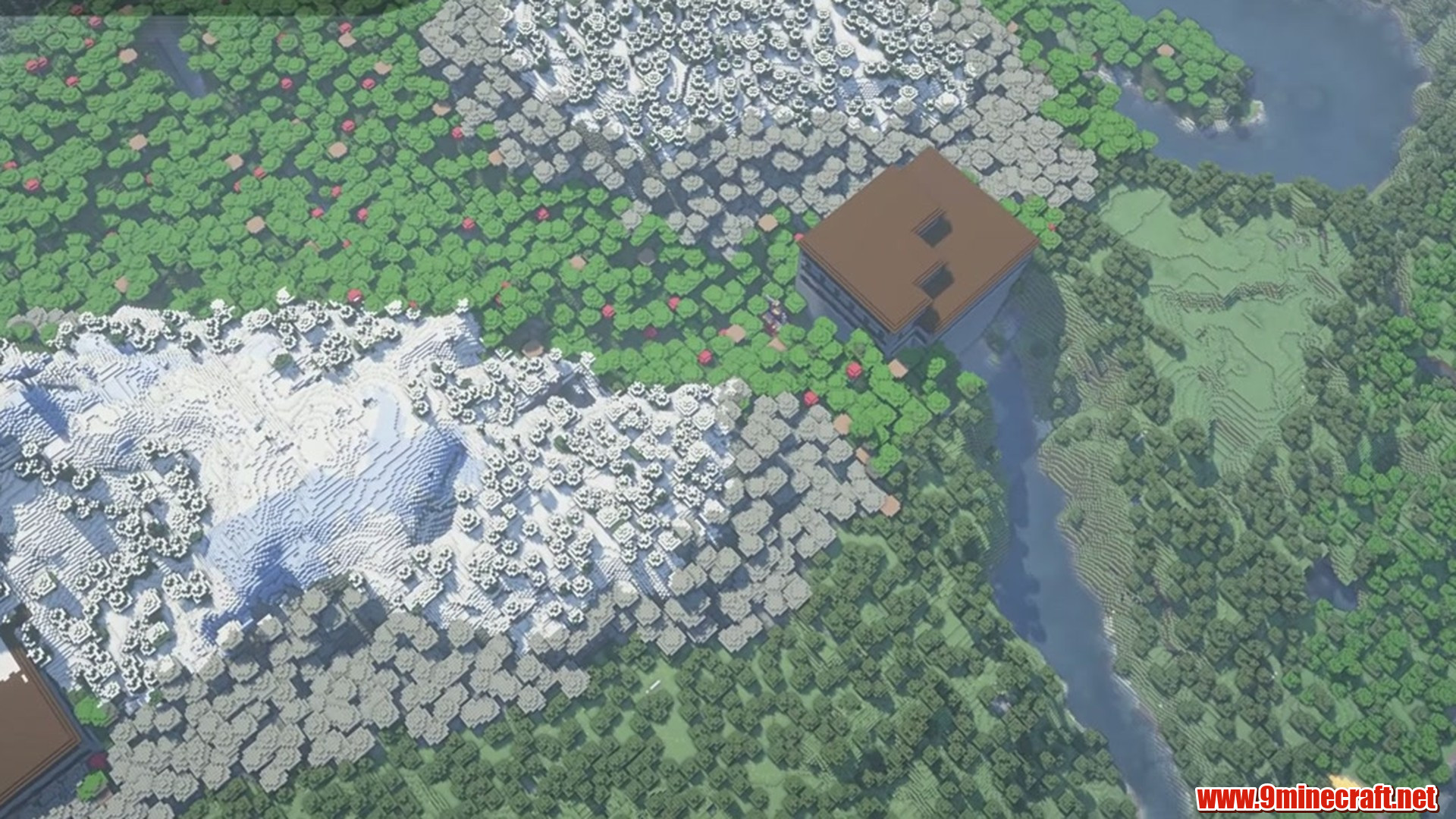 Second landscape view from Minecraft seed -980940290357669487