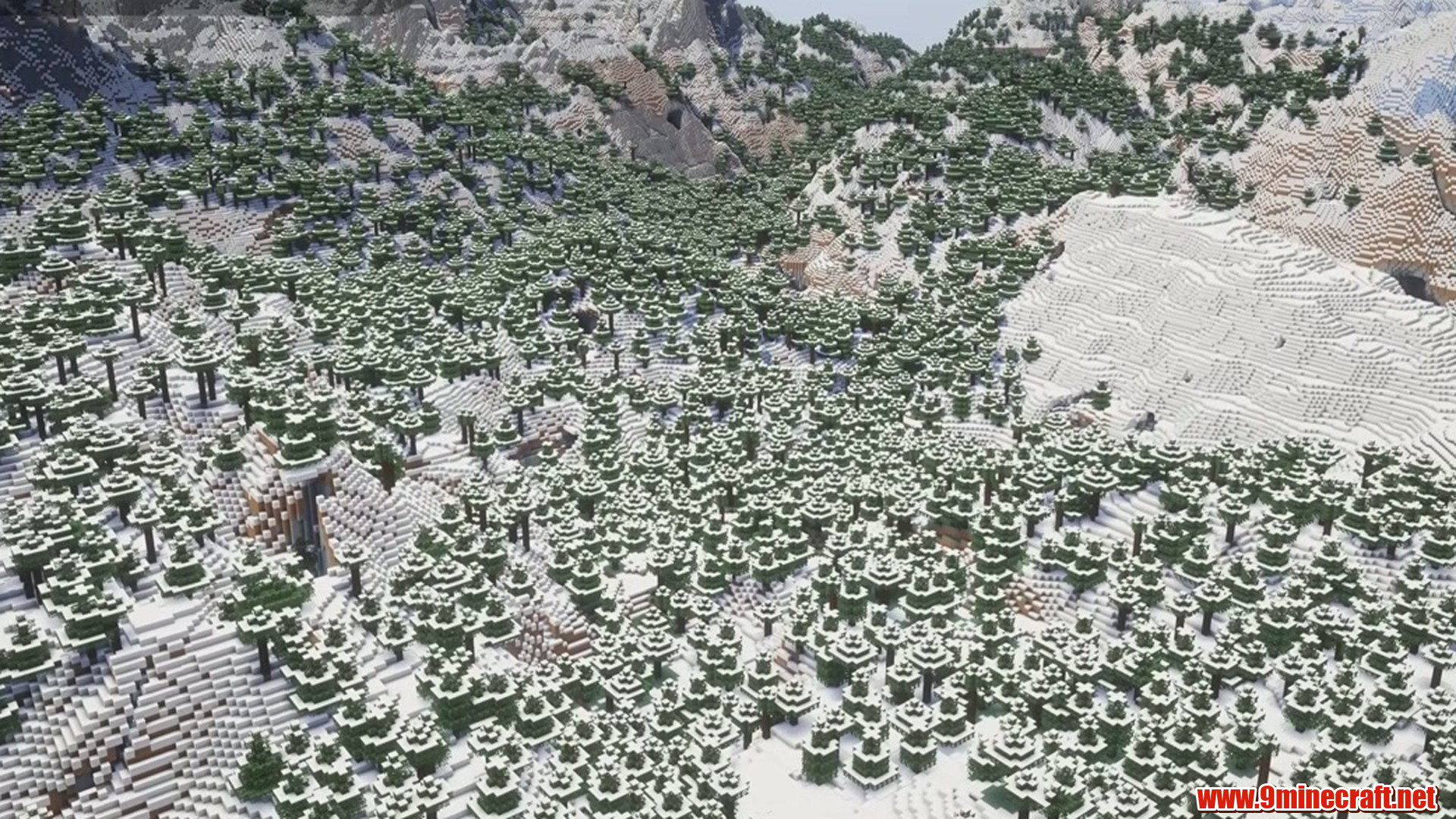 Second landscape view from Minecraft seed 1175403424505877215