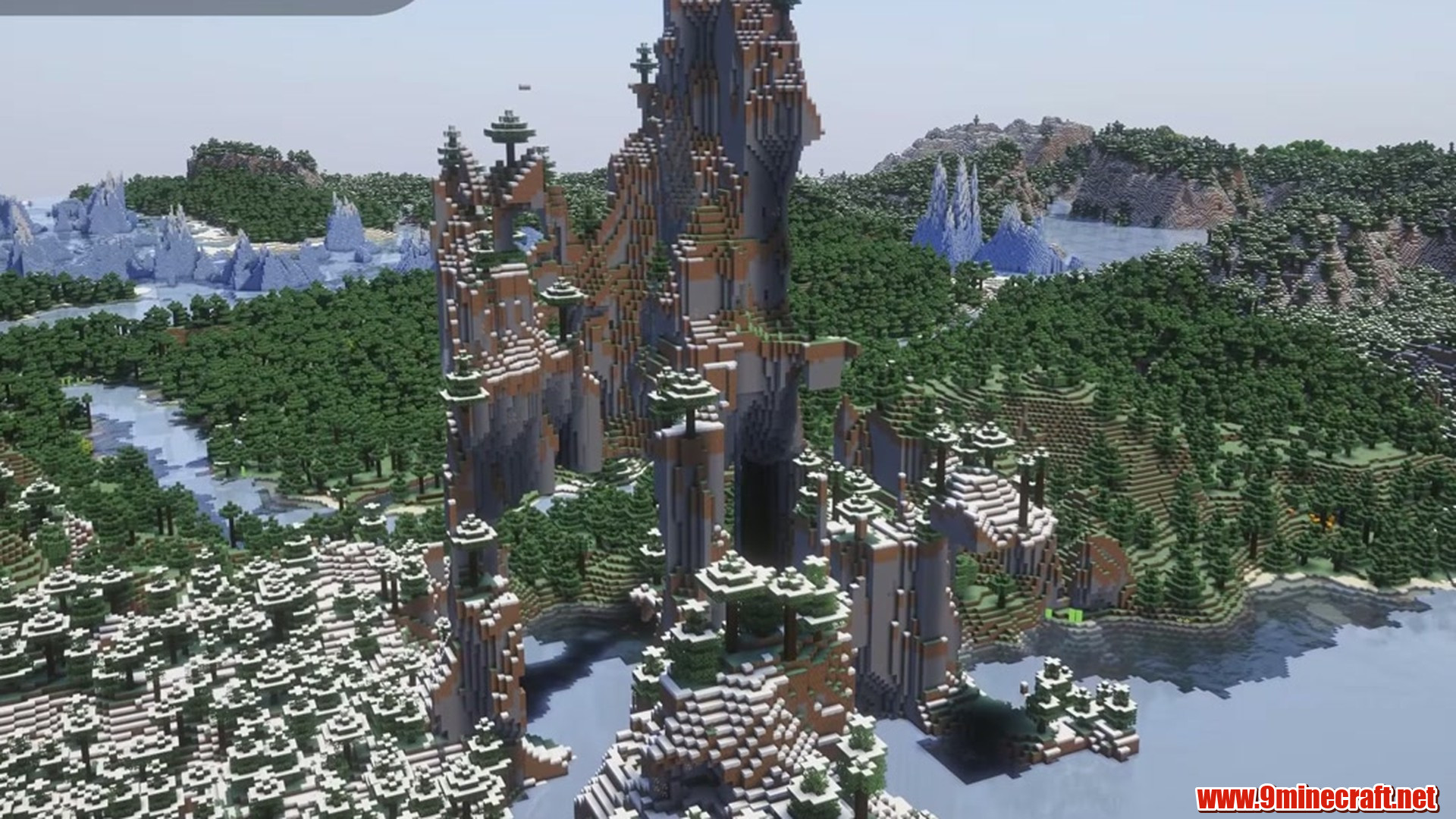 Second landscape view from Minecraft seed -6830606740513798320