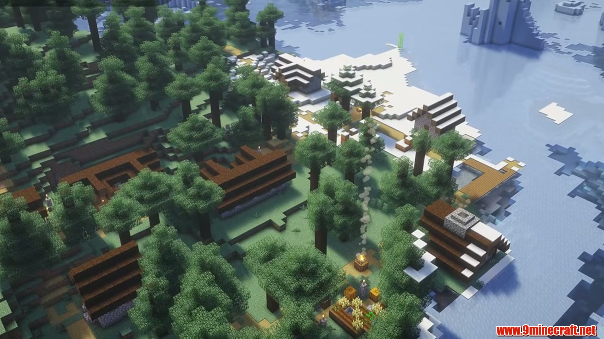 Second landscape view from Minecraft seed 172262685746971157