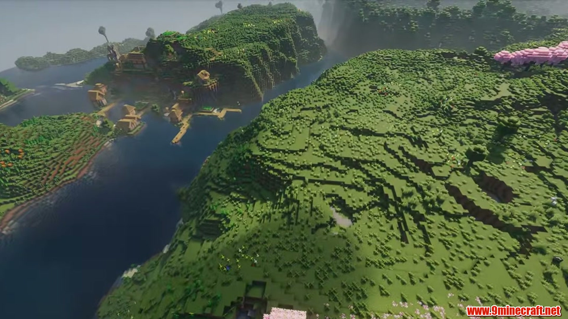 Second landscape view from Minecraft seed -3476923874017219741