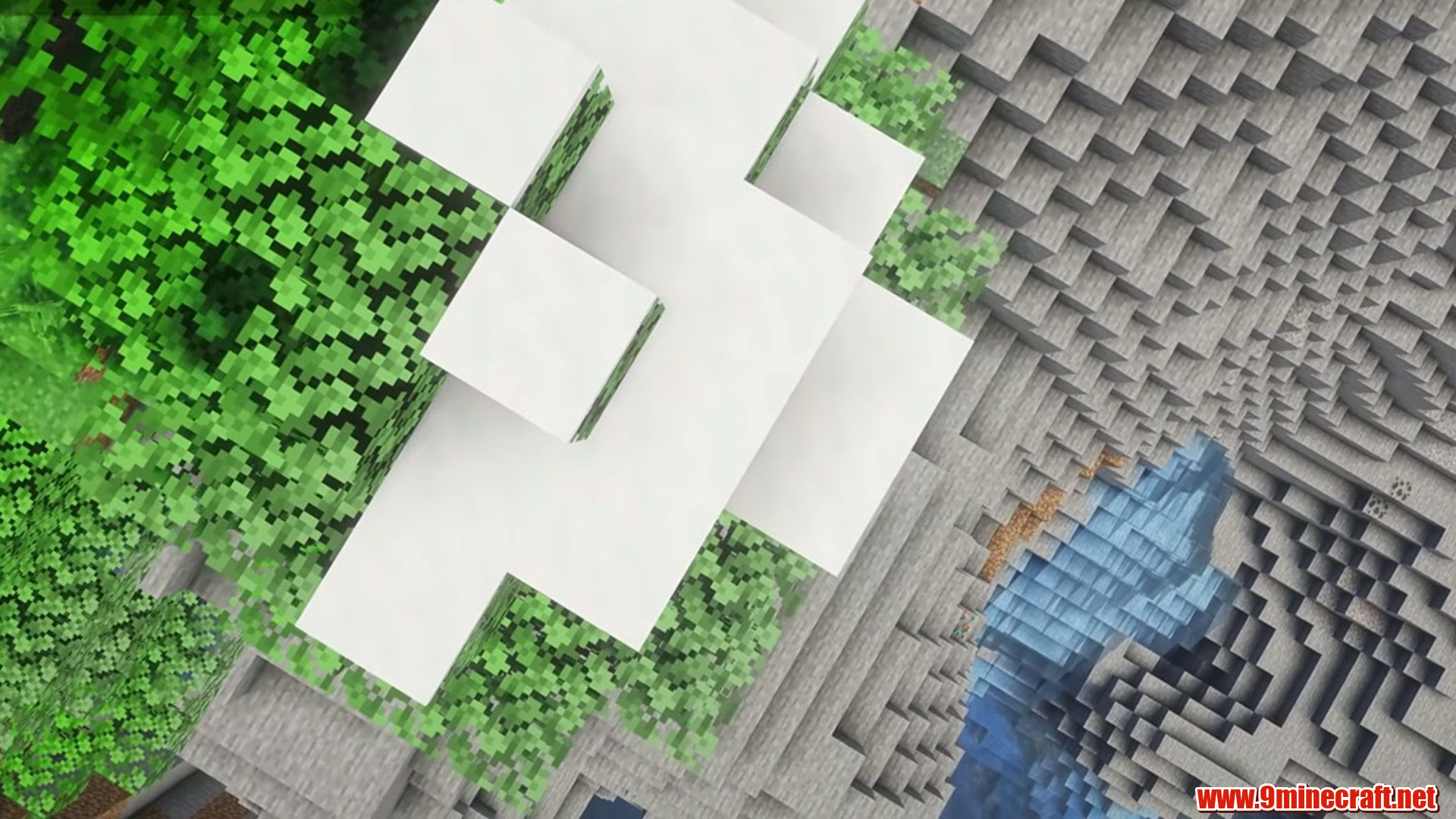 8 different biomes connected in Minecraft seed 1180506052330500839