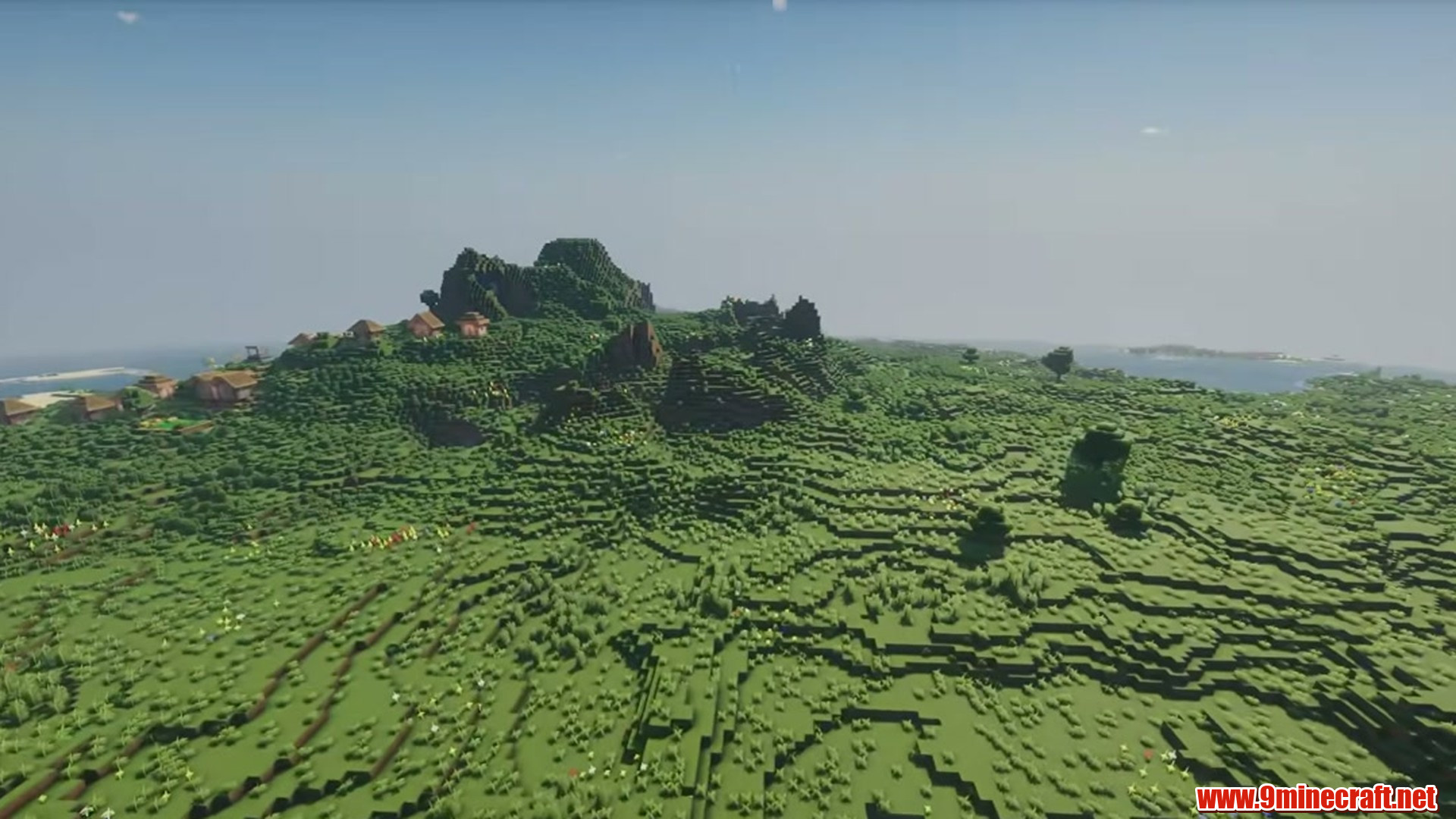 Perfect Coastal Village Seed in Minecraft seed -8320216074982343706