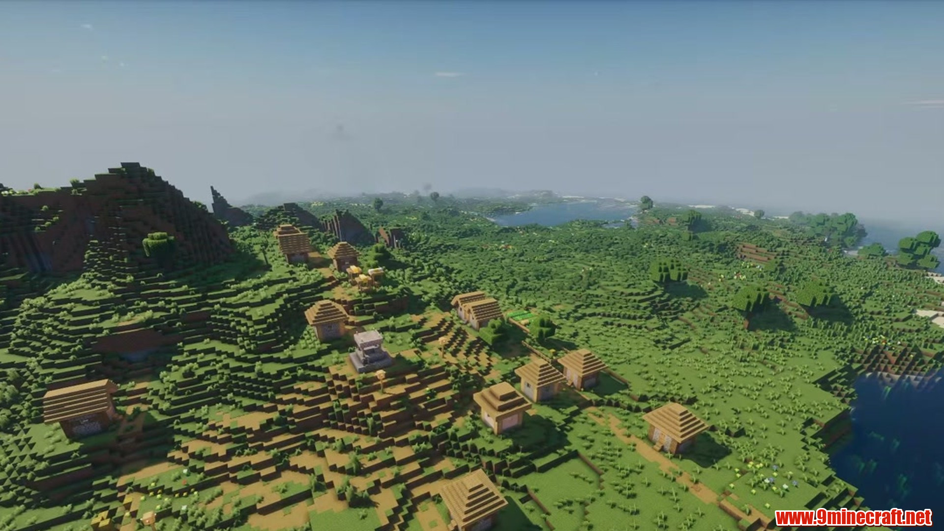Second landscape view from Minecraft seed 7148957661959041596