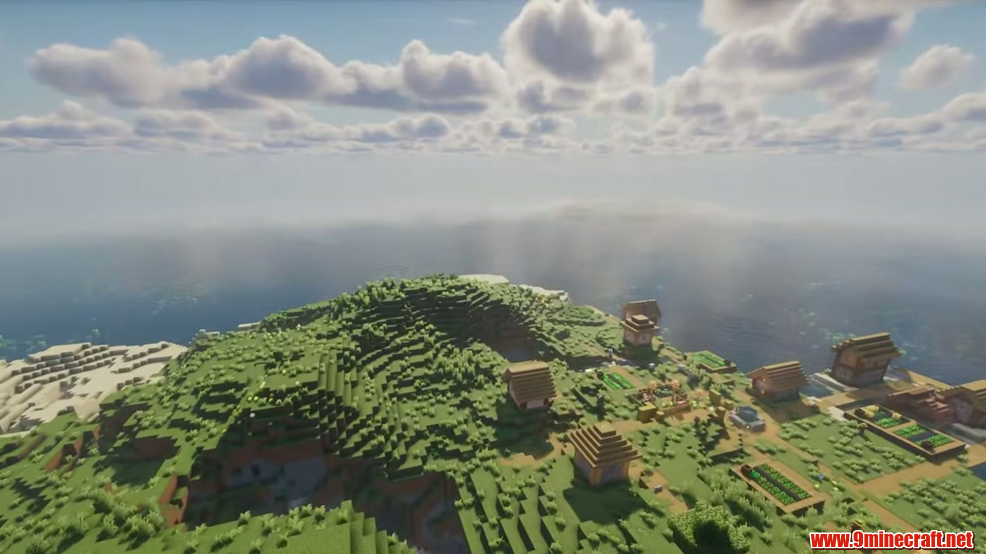 Perfect Island Village Seed in Minecraft seed 4203203750736696685