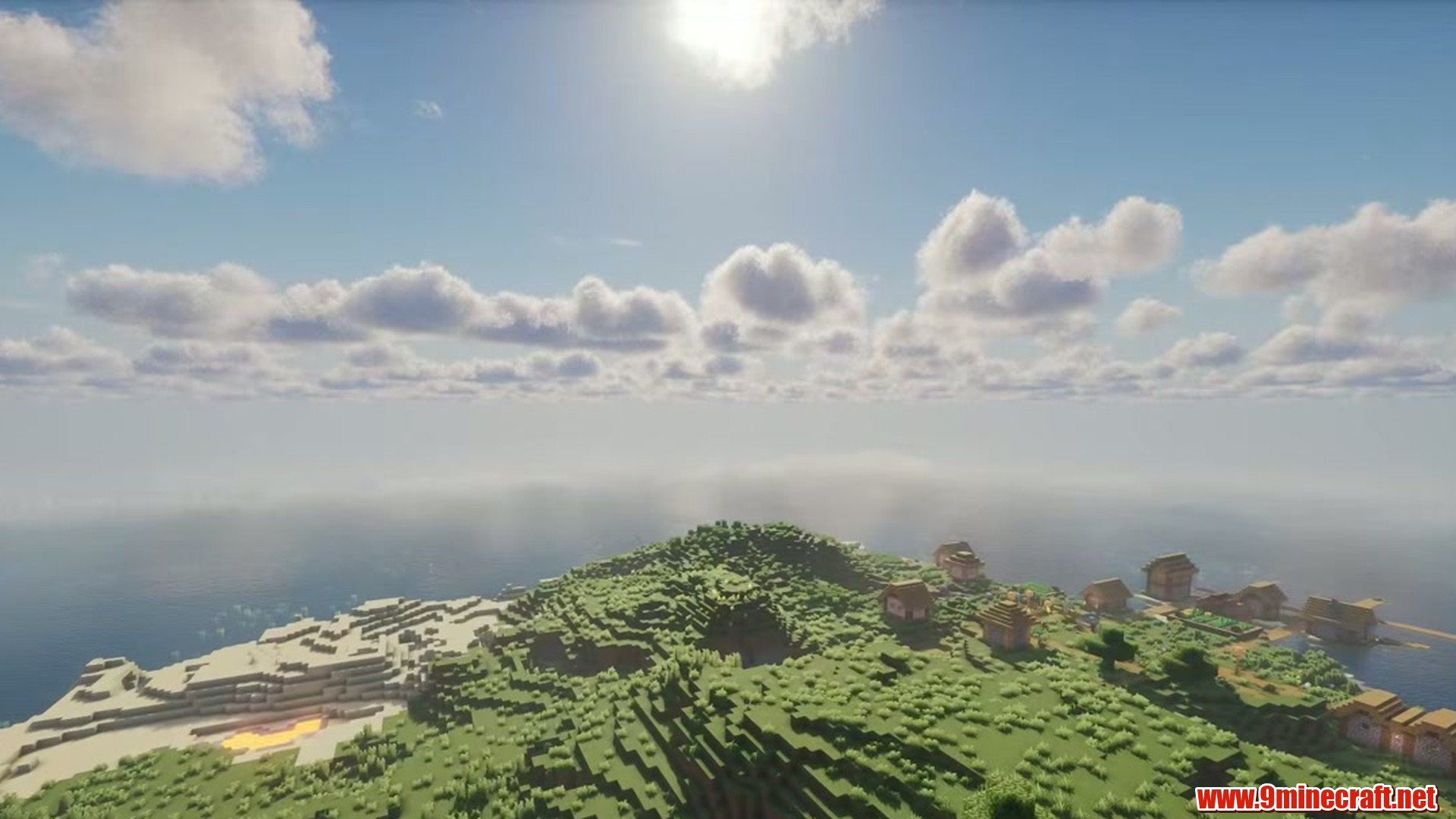 Second landscape view from Minecraft seed 4203203750736696685