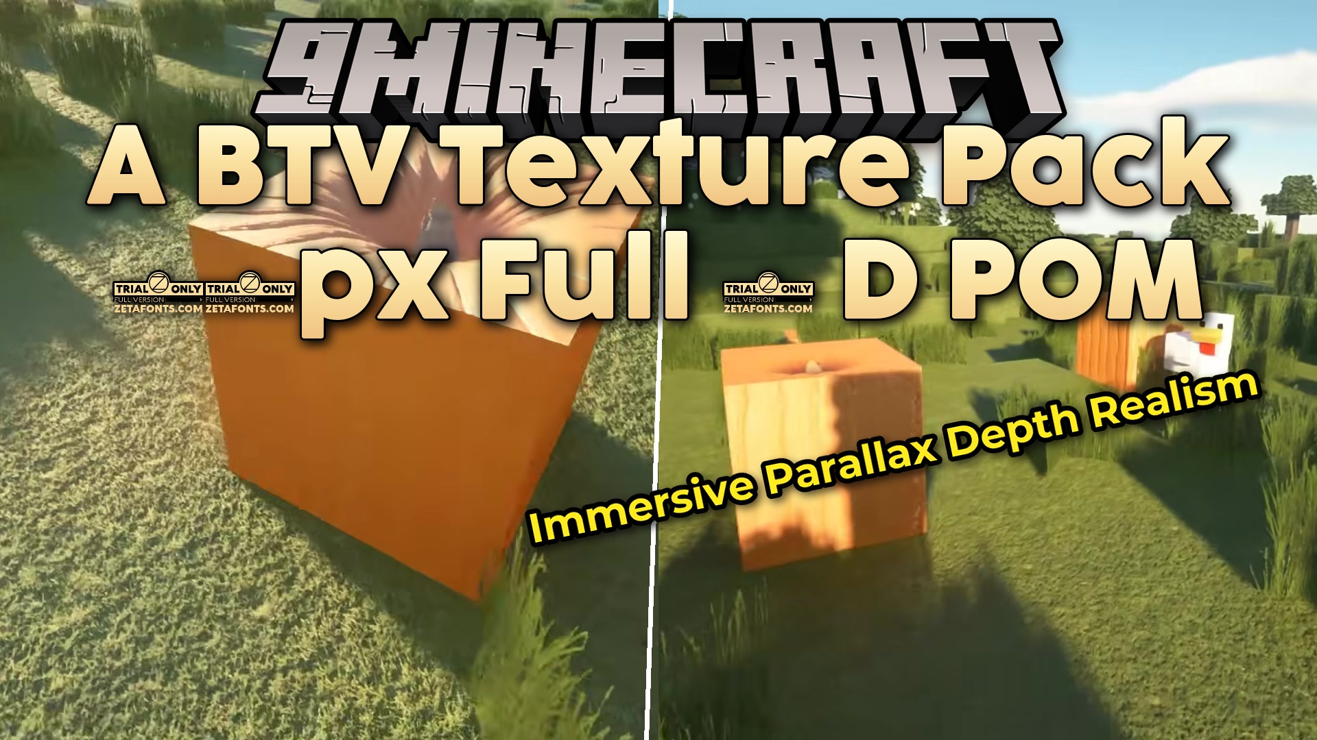 A BTV Texture Pack 64px Full 3 D POM Resource Pack