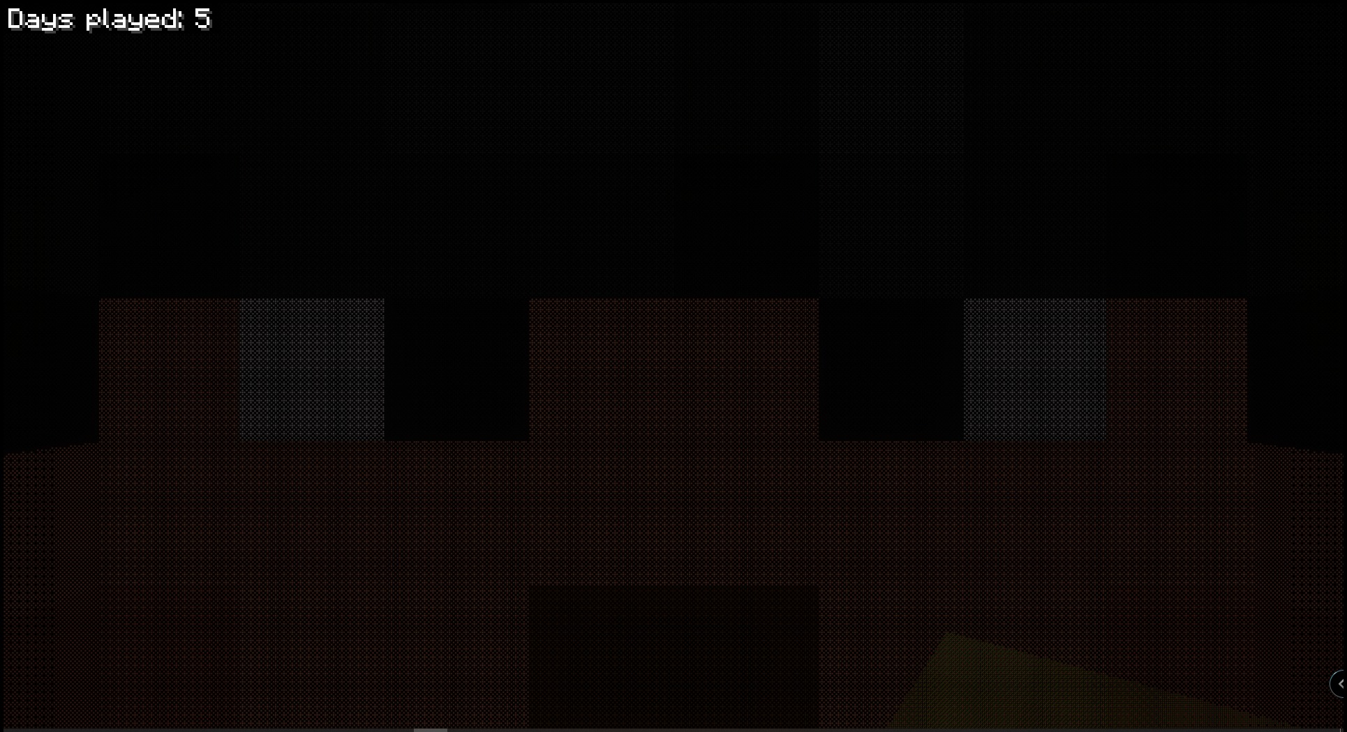 ActualGuns 3D Addon Screenshot 1 Minecraft screenshot showing functional night vision headgear effect during the fifth day played