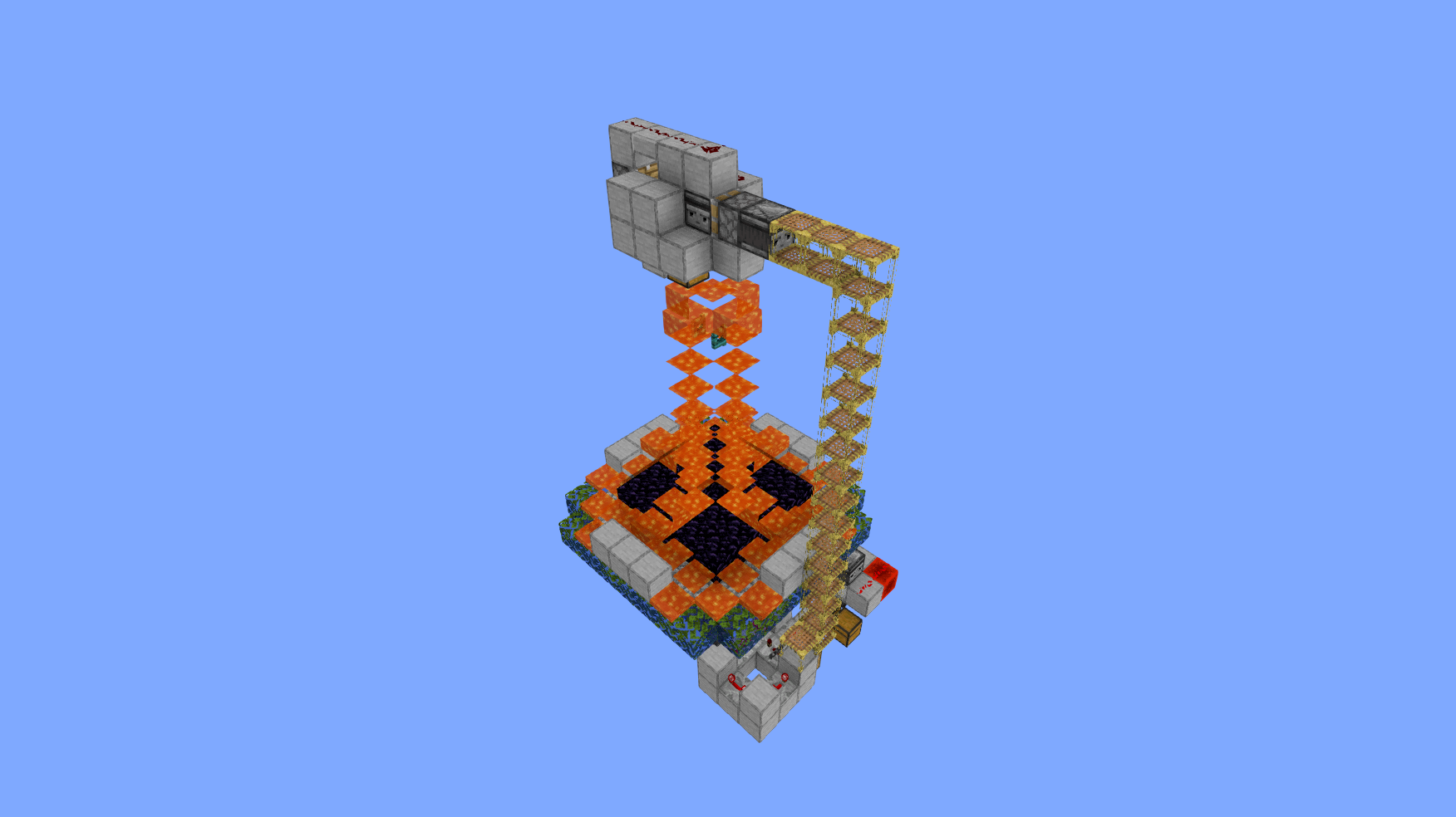 Basic Redstone 53k per Hour Cobblestone Farm Schematic Thumbnail