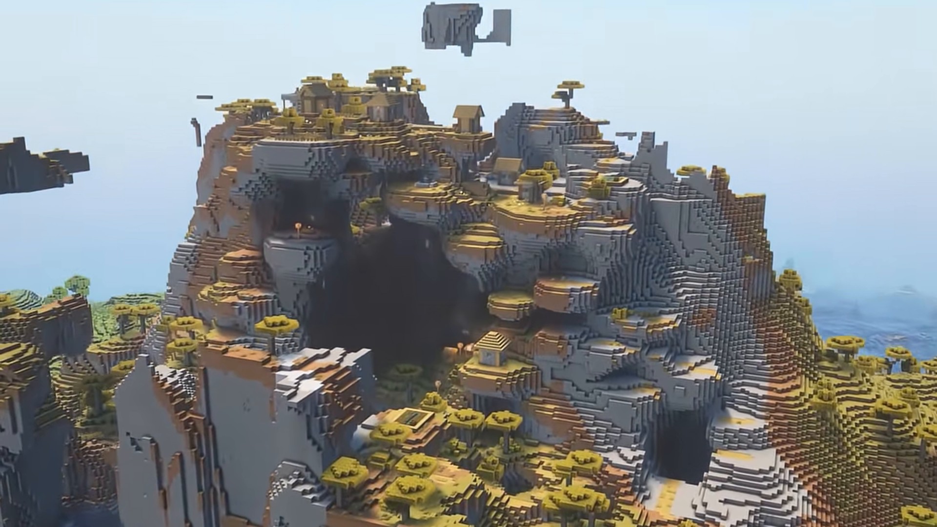 Olympus Mont in Minecraft seed 694269486515777314