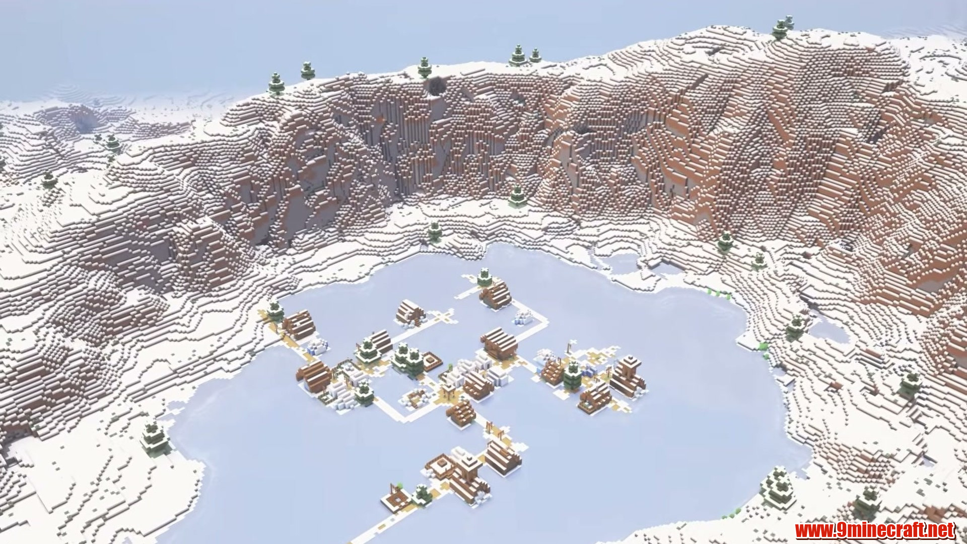 Vikings Village in Minecraft seed 6942694269758425624