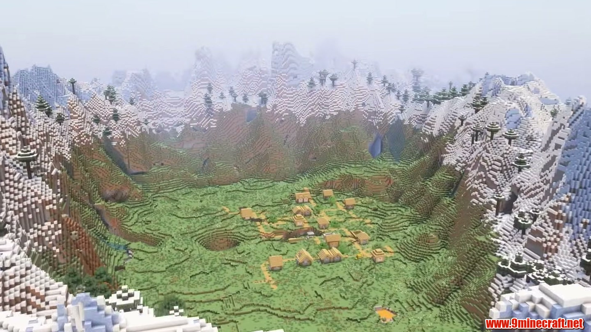 Survival Kingdom scenic landscape in Minecraft 26.2