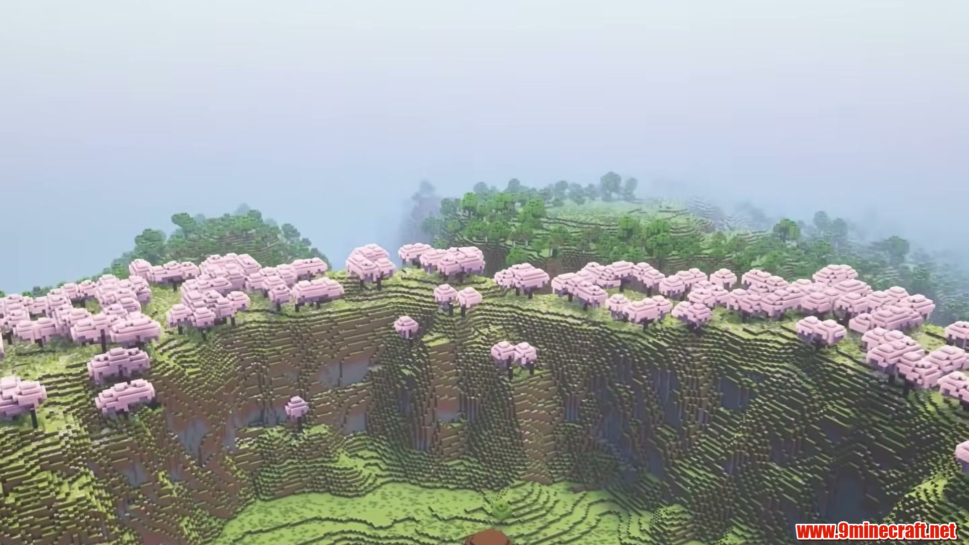 Lovely Outpost scenic landscape in Minecraft 26.2