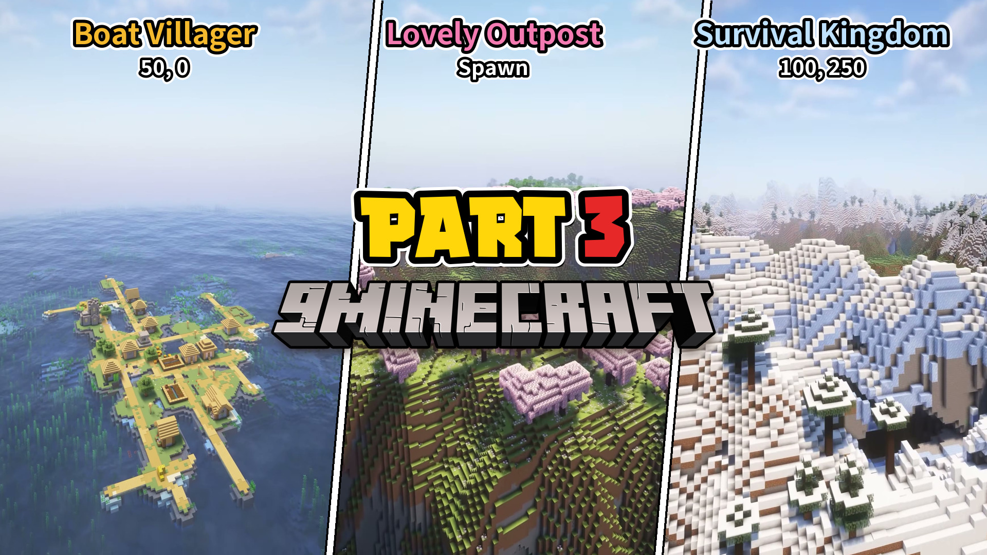 Best Seeds For Minecraft (26.2, 1.21.11) Part 3 - Java/Bedrock Edition