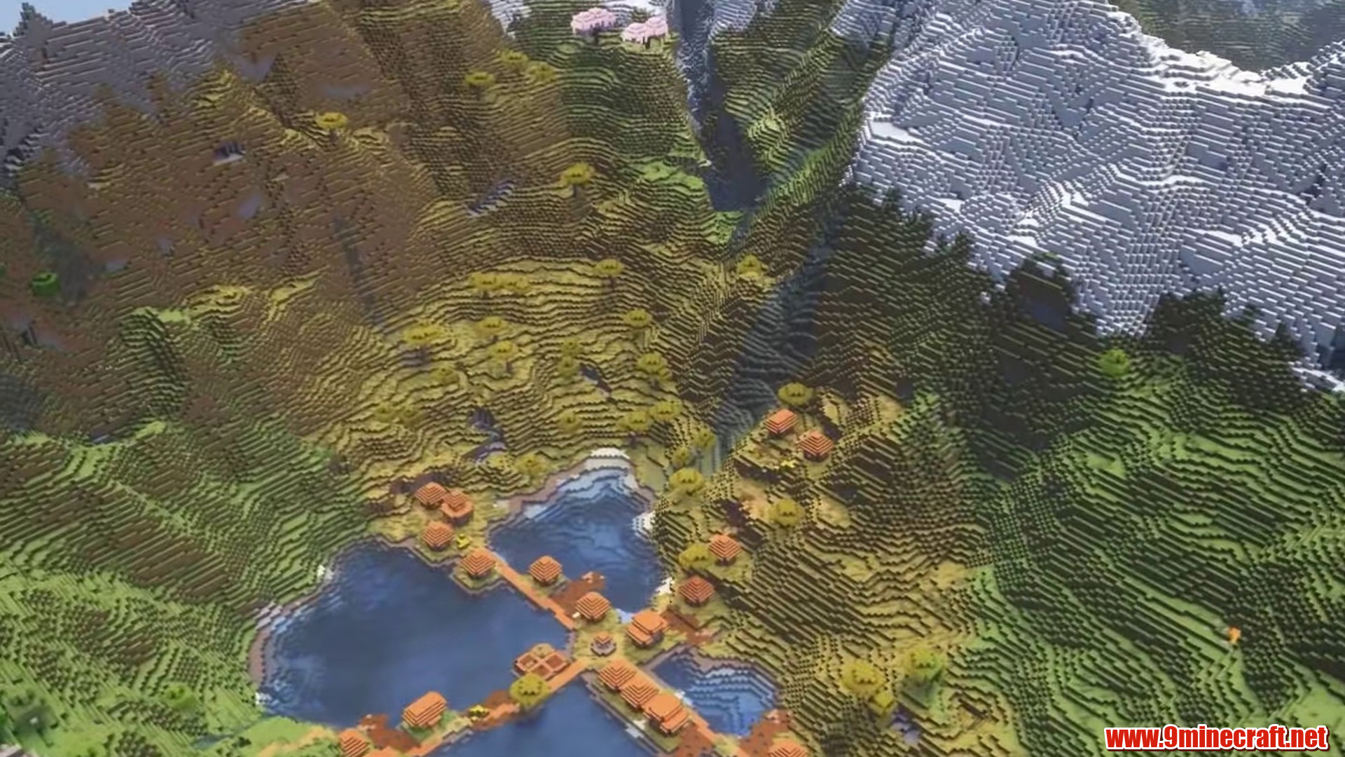 Epic savanna valley in Minecraft seed 6944223003957488
