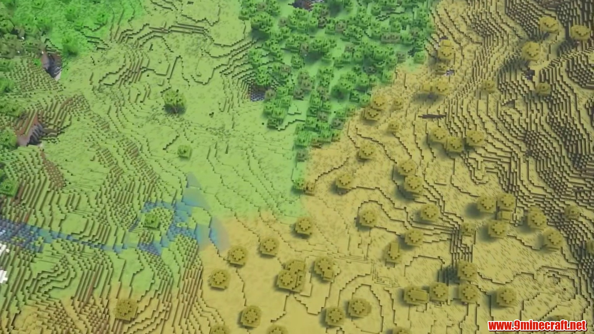 Large Valley in Minecraft seed 69427197720161143