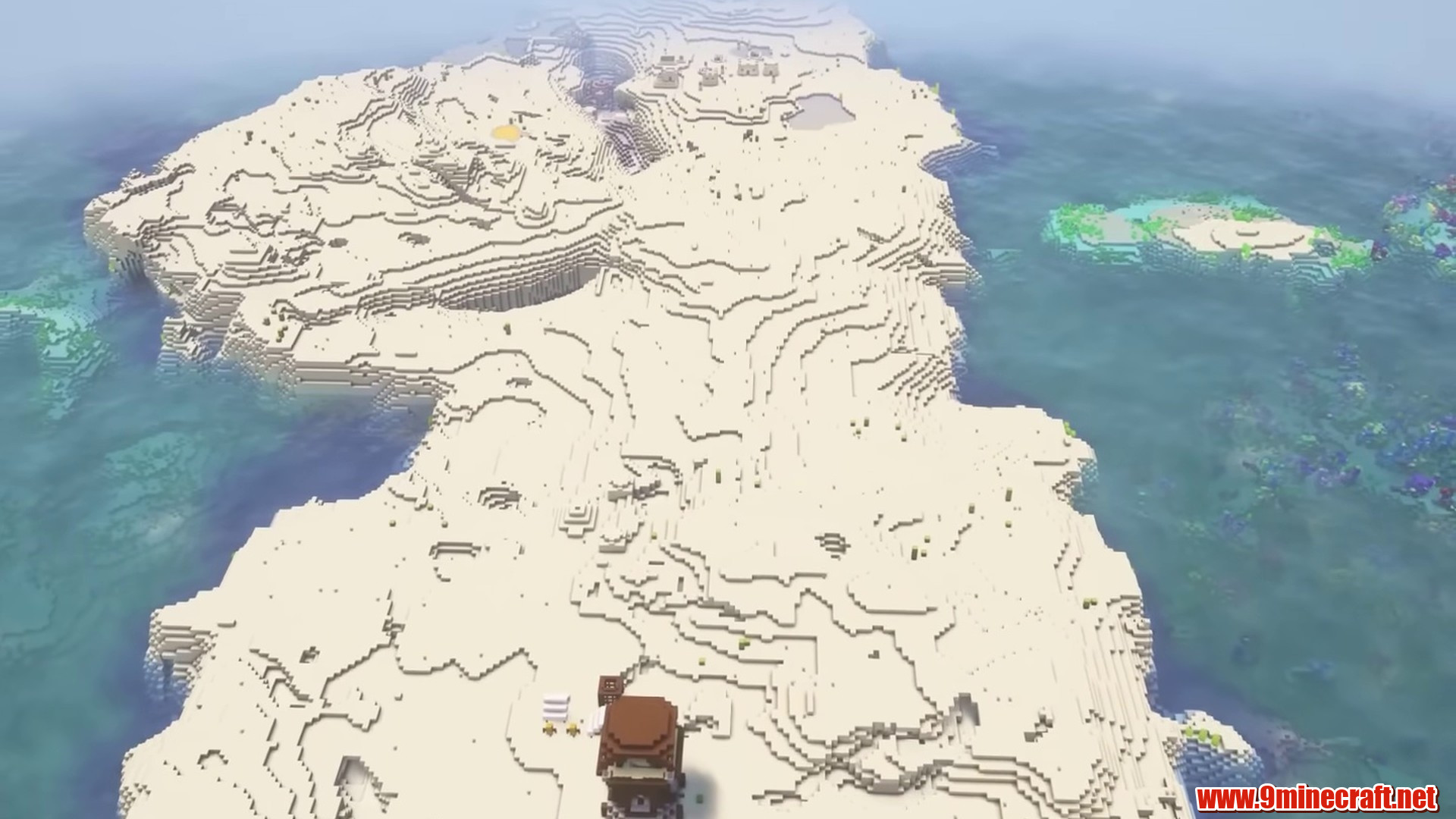 Sand Island in Minecraft seed 6942000013647105324