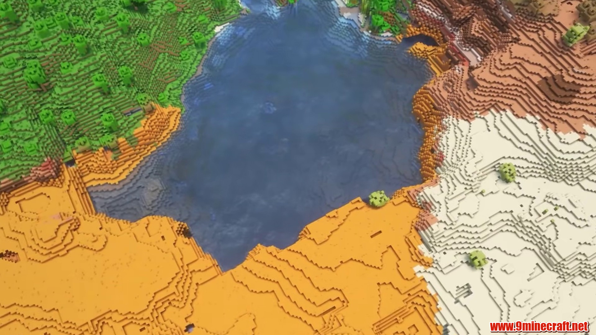 Hot Lake in Minecraft seed 69427206800686688