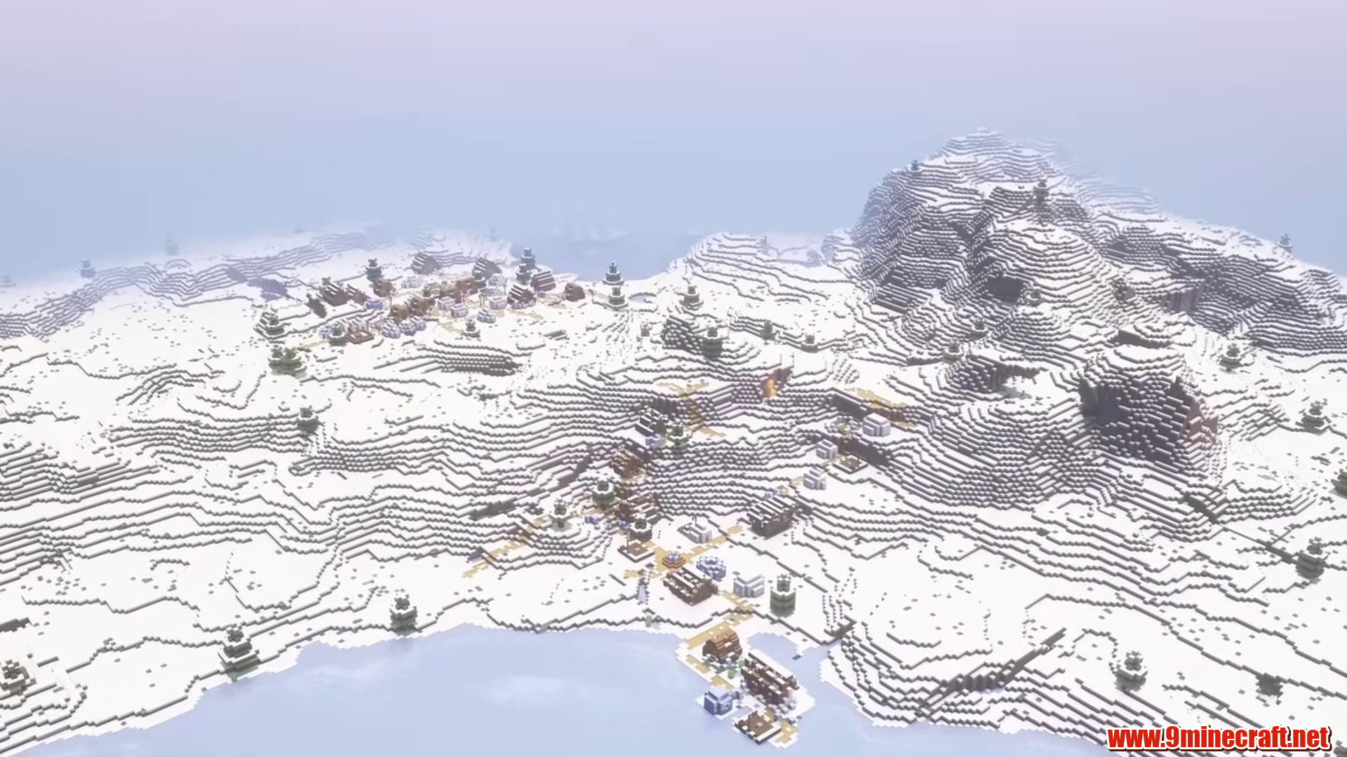 Mirror Village in Minecraft seed 6942694274573217631