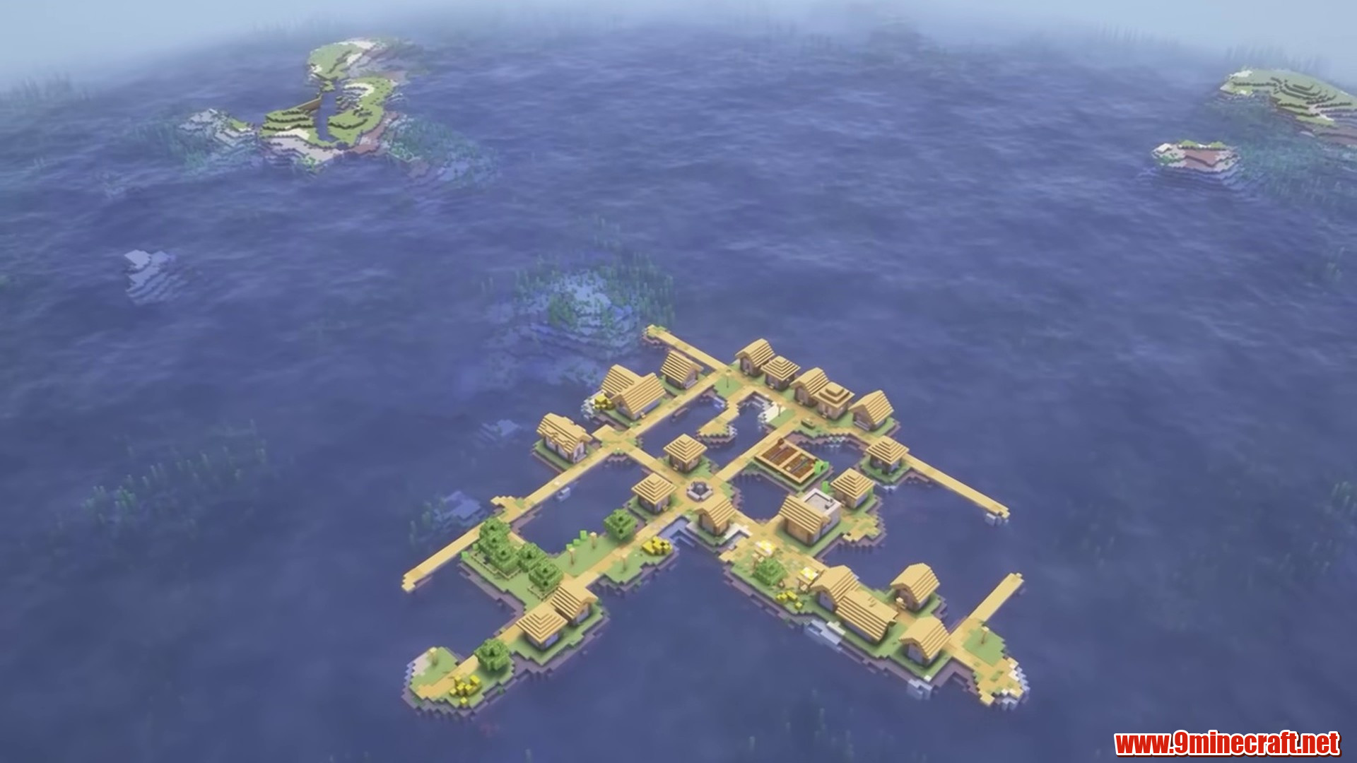 Big Boat village in Minecraft seed 6942694274303803730