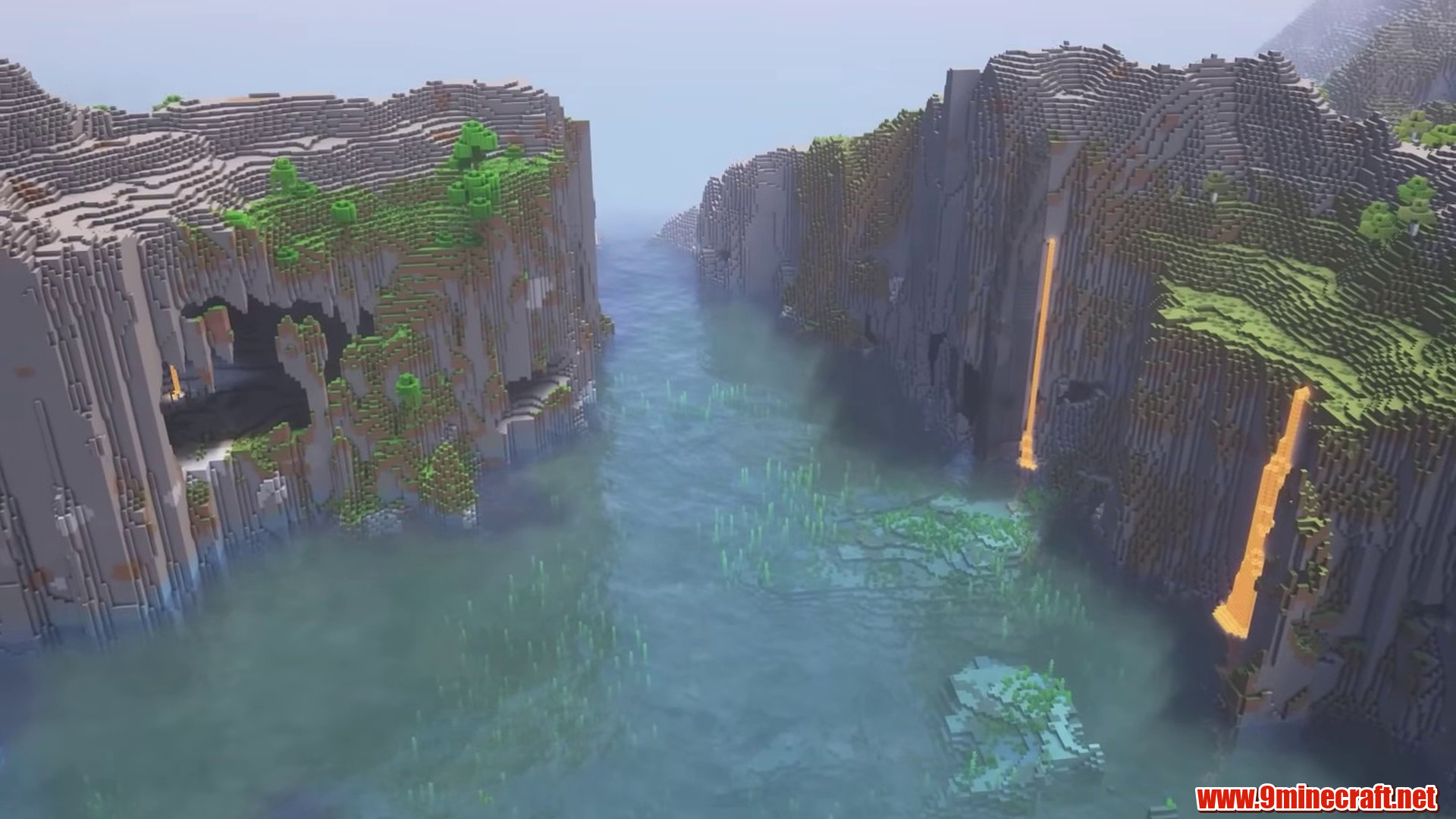 Double Cliffs in Minecraft seed 694269428633699051