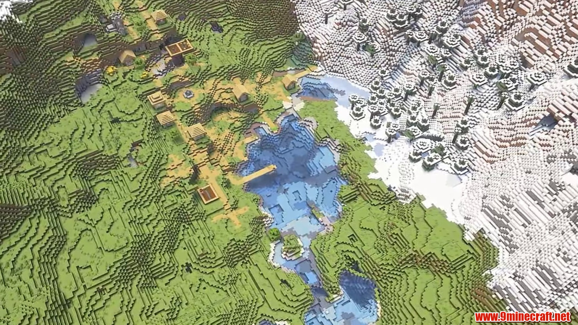Ice Valley in Minecraft seed 6942694296371729116