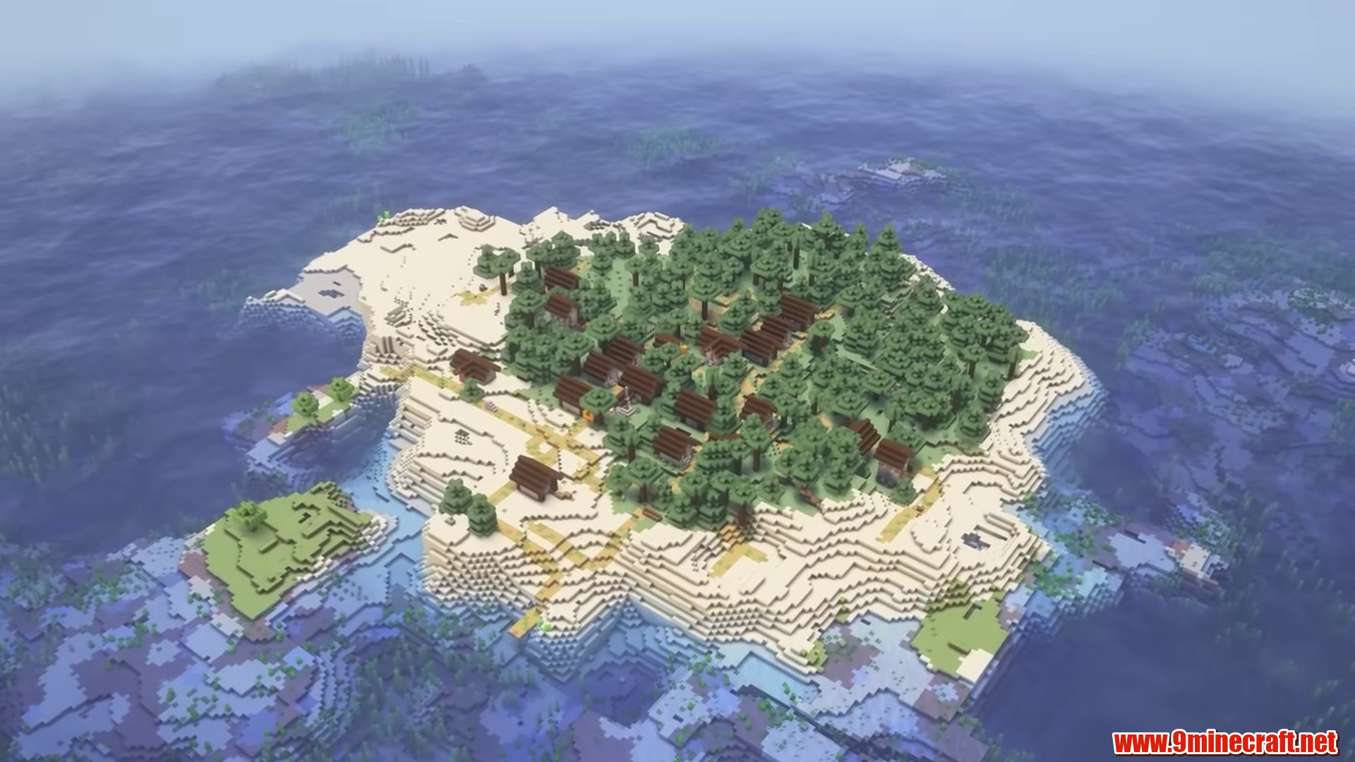 Isolated Island in Minecraft seed 6942694796323619737