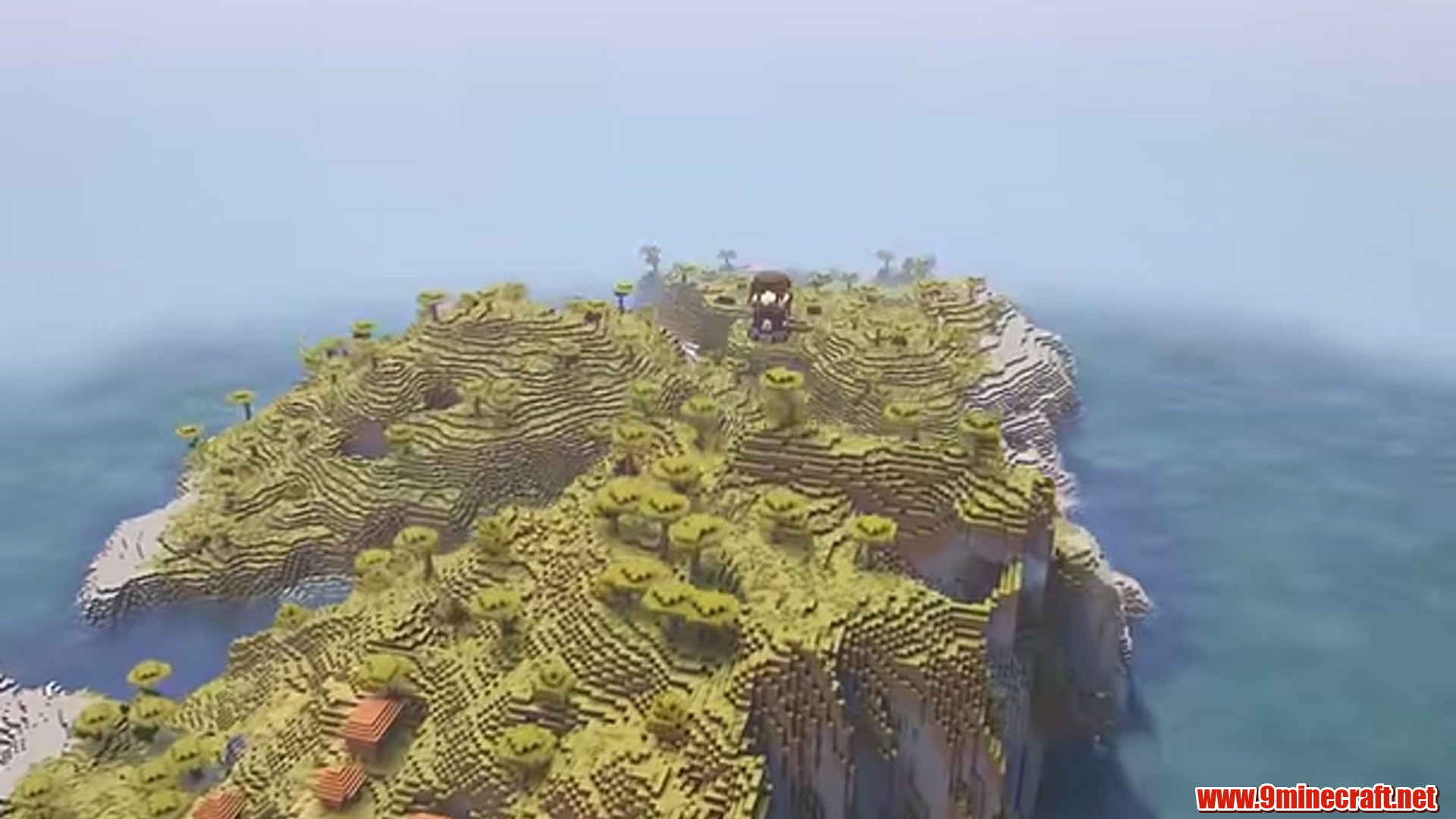 Cliffs Island in Minecraft seed 6942694932552040504