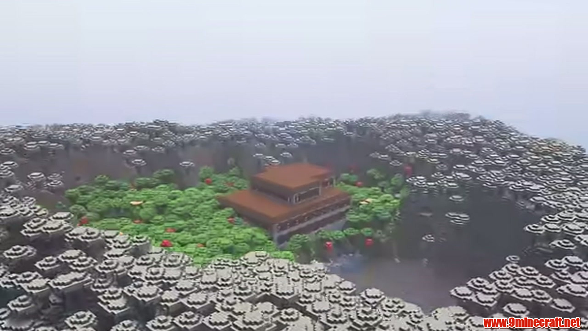 Mansion & Lake in Minecraft seed 6942694287597248908
