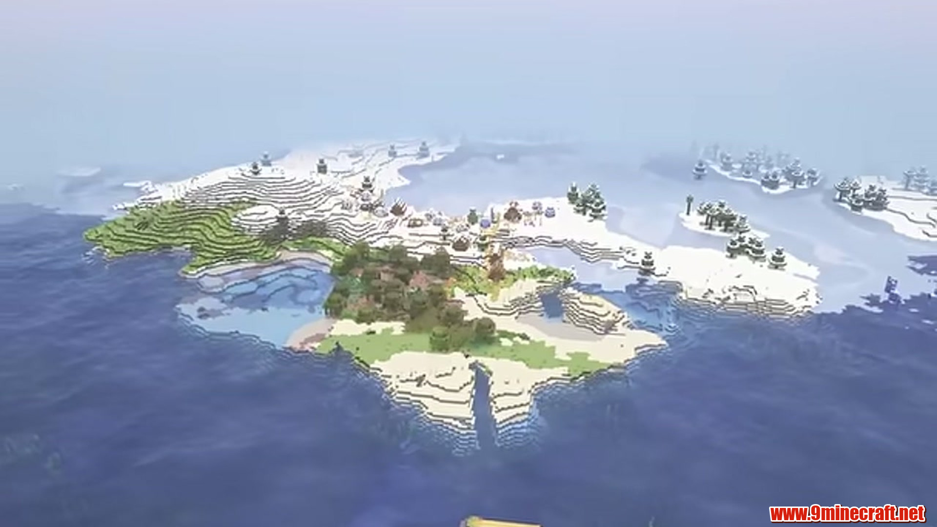 Twins Village in Minecraft seed 6942694282082432437