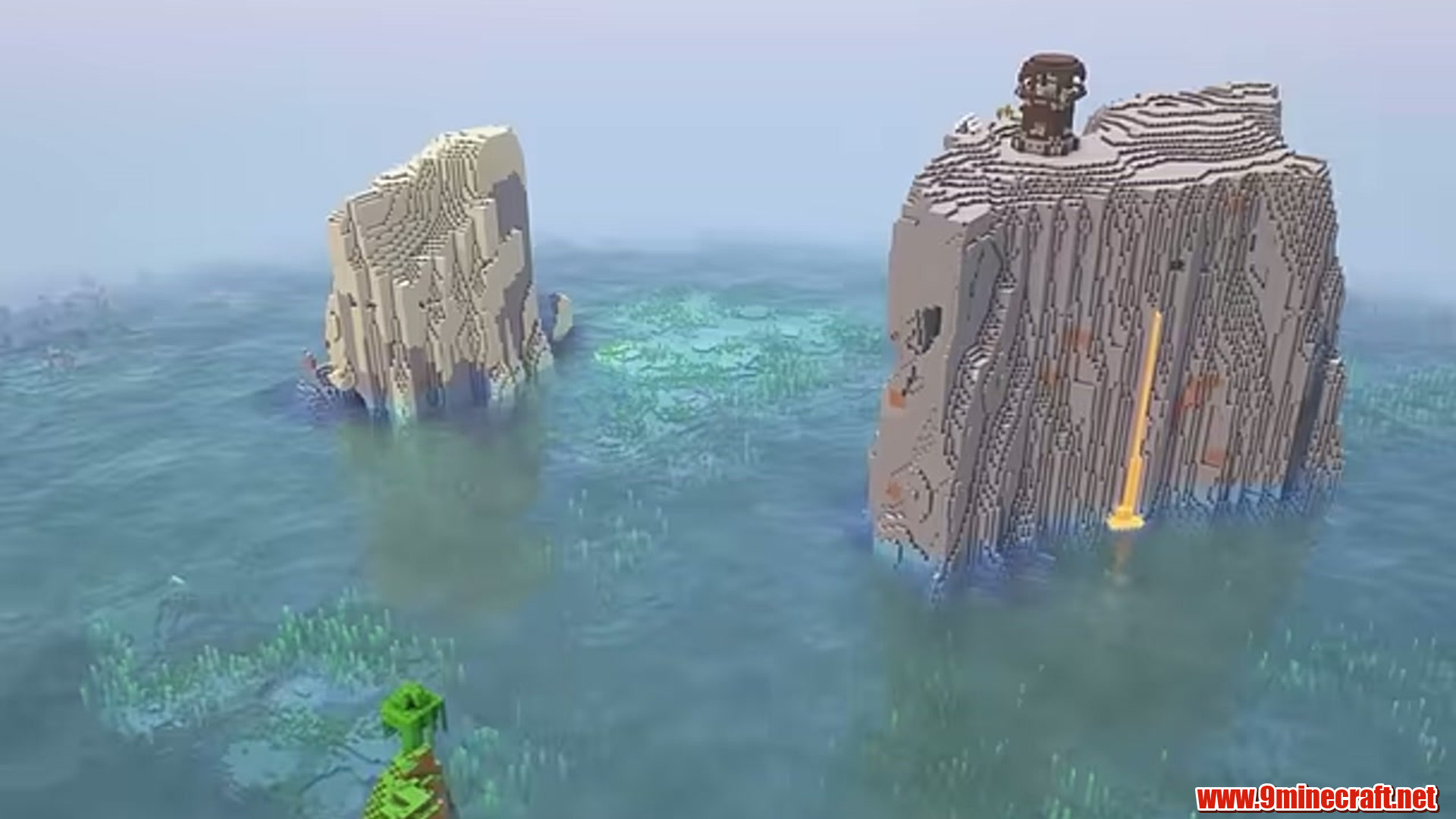 Triple Pillars in Minecraft seed 6942699522365246614