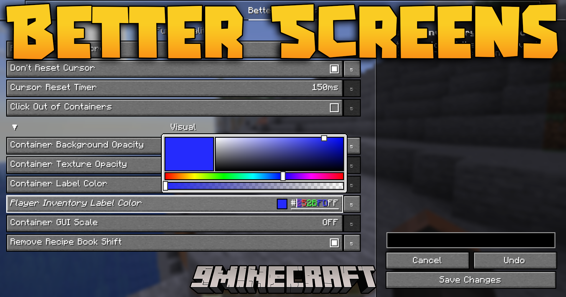 Better Screens Mod