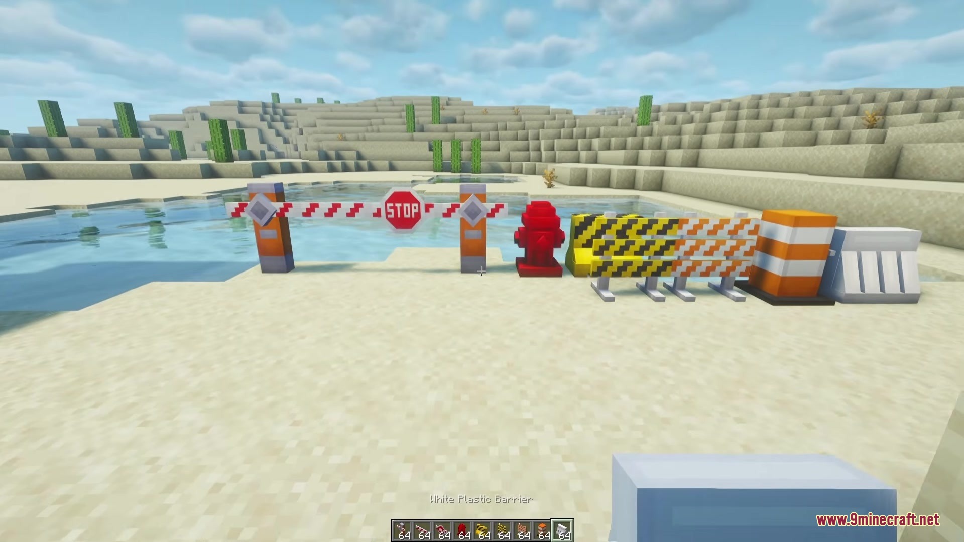 Beyond Outdoors Mod Screenshot 2 Beyond Outdoors Mod adds road construction decorations like barriers and a fire hydrant