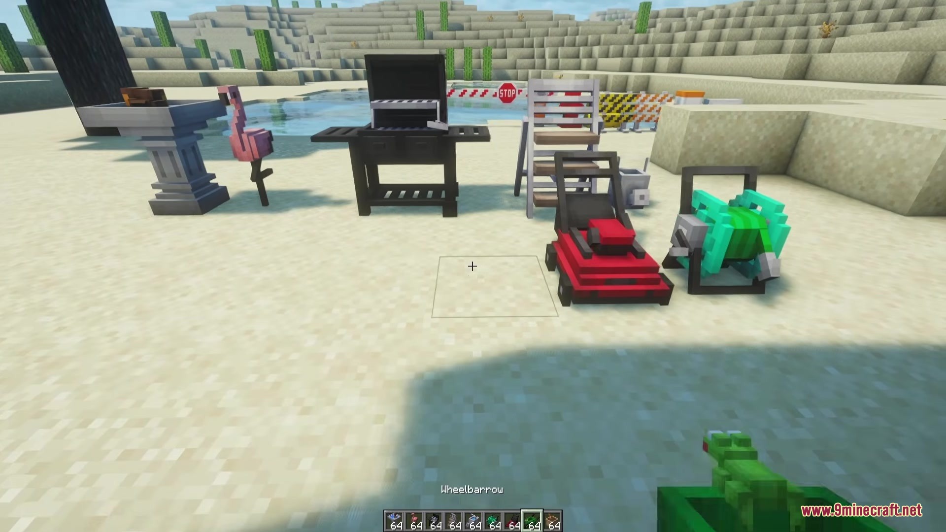 Beyond Outdoors Mod Screenshot 5 Beyond Outdoors Mod adds garden decorations like a grill and a lawnmower
