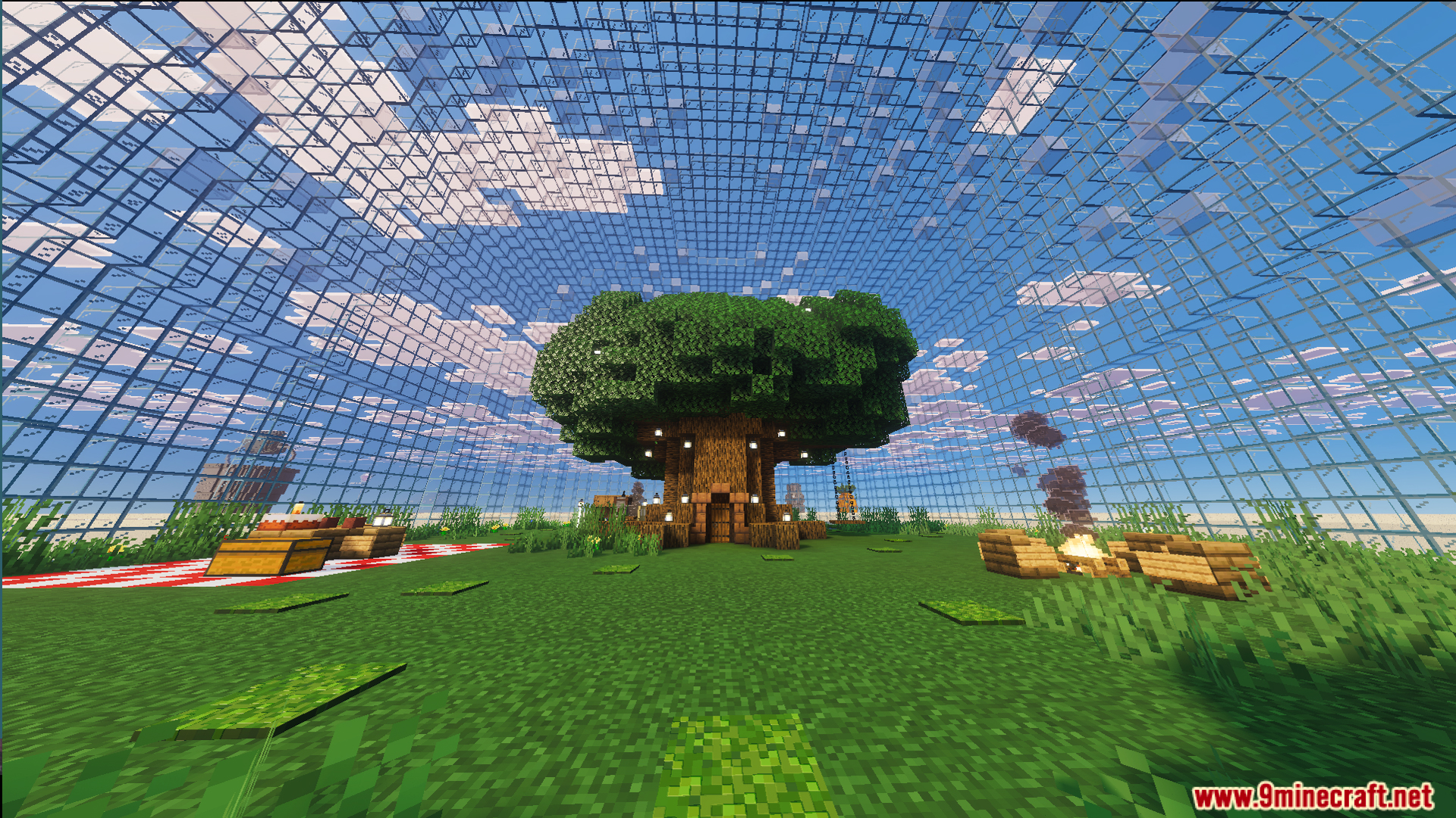Bikini Bottom of Spongebob Squarepants by Jstcreations Map Screenshot 1 A large tree inside the glass dome house belonging to Sandy Cheeks