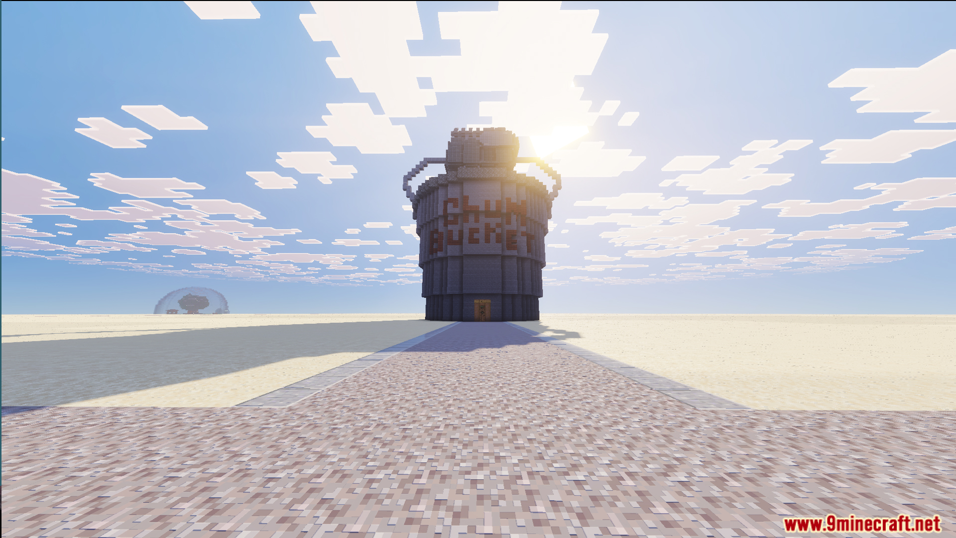 Bikini Bottom of Spongebob Squarepants by Jstcreations Map Screenshot 10 Detailed view of the Chum Bucket restaurant building from the Minecraft map