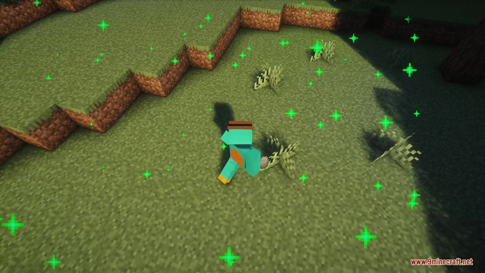 Biome Blends Mod Screenshot 3 A player uses a biome blend item to change the local environment