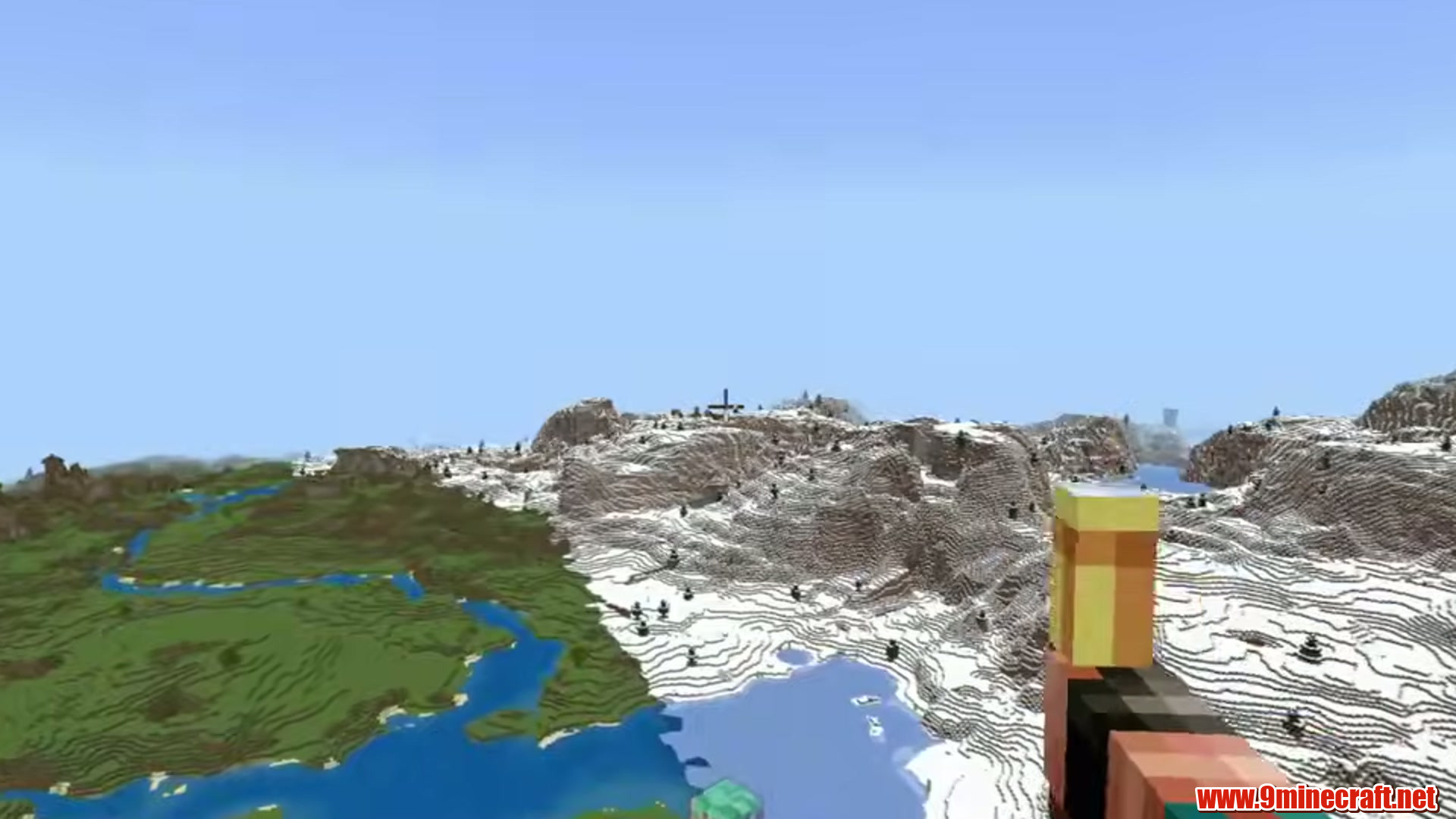 Second landscape view from Minecraft seed 7380594968846866145