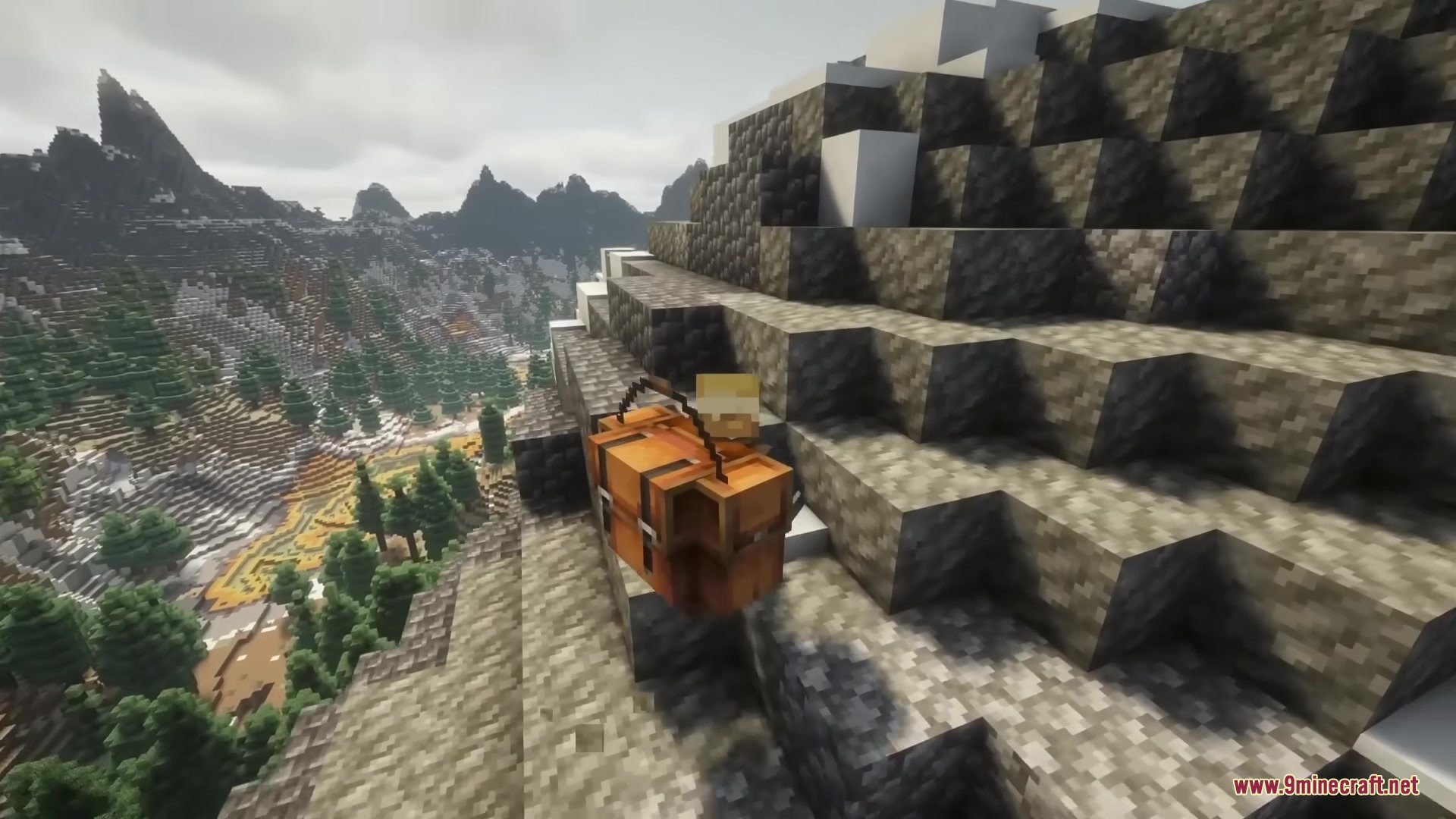 Brimm Armors Tactical Military Armors Mod Screenshot 2 Side view of a character wearing a tactical vest on a rocky slope