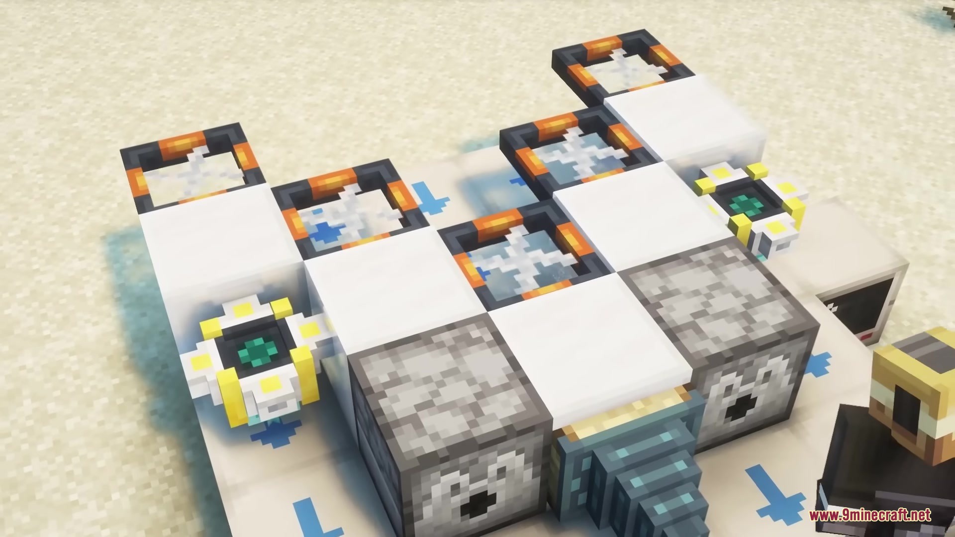 Buddy Drones Mod Screenshot 6 A custom drone built with dispensers and rotors from the Buddy Drones Mod
