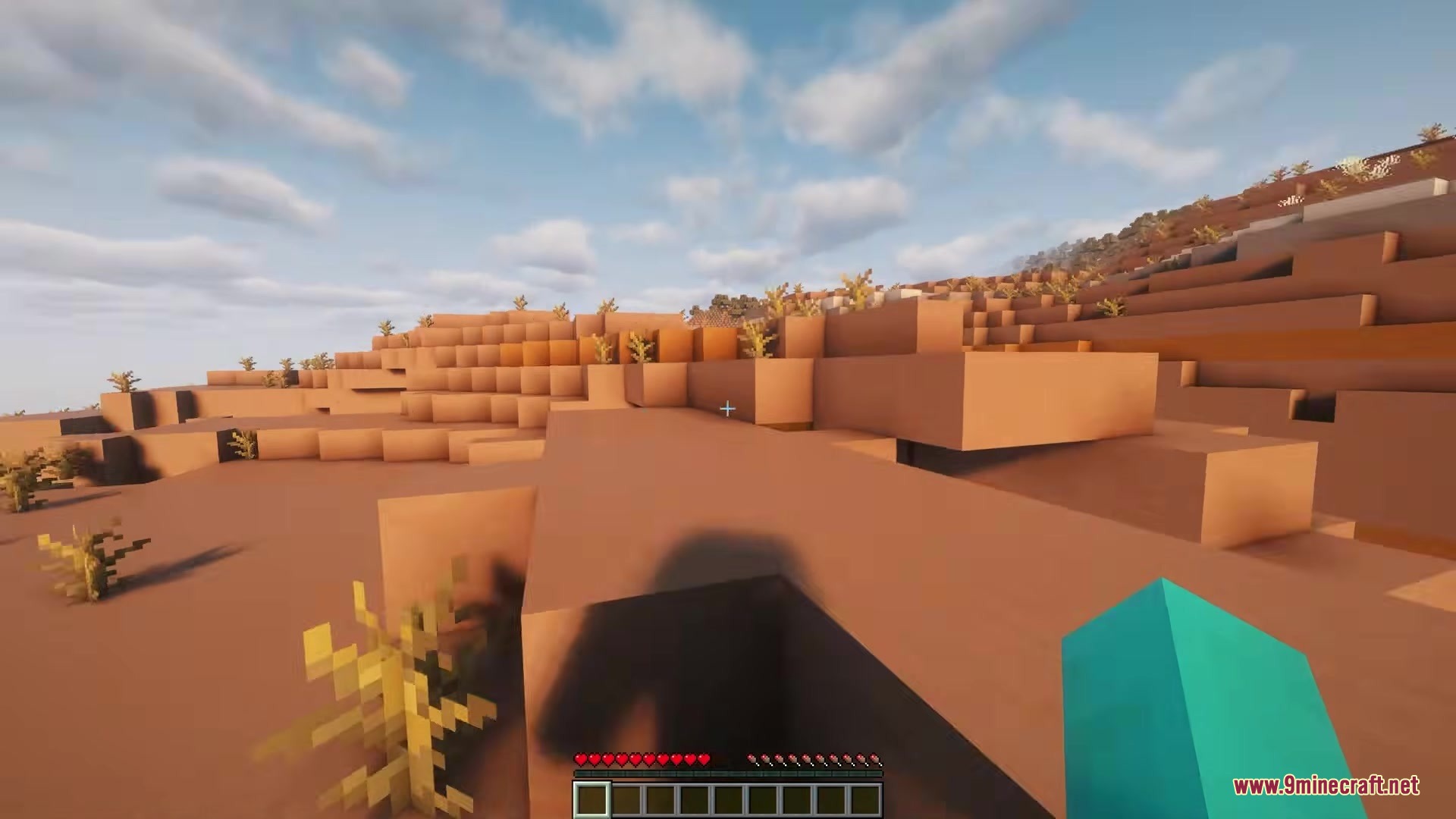 Camera Overhaul by Mirsario Mod Screenshot 6 The screen tilts sideways while the player moves through the mesa biome