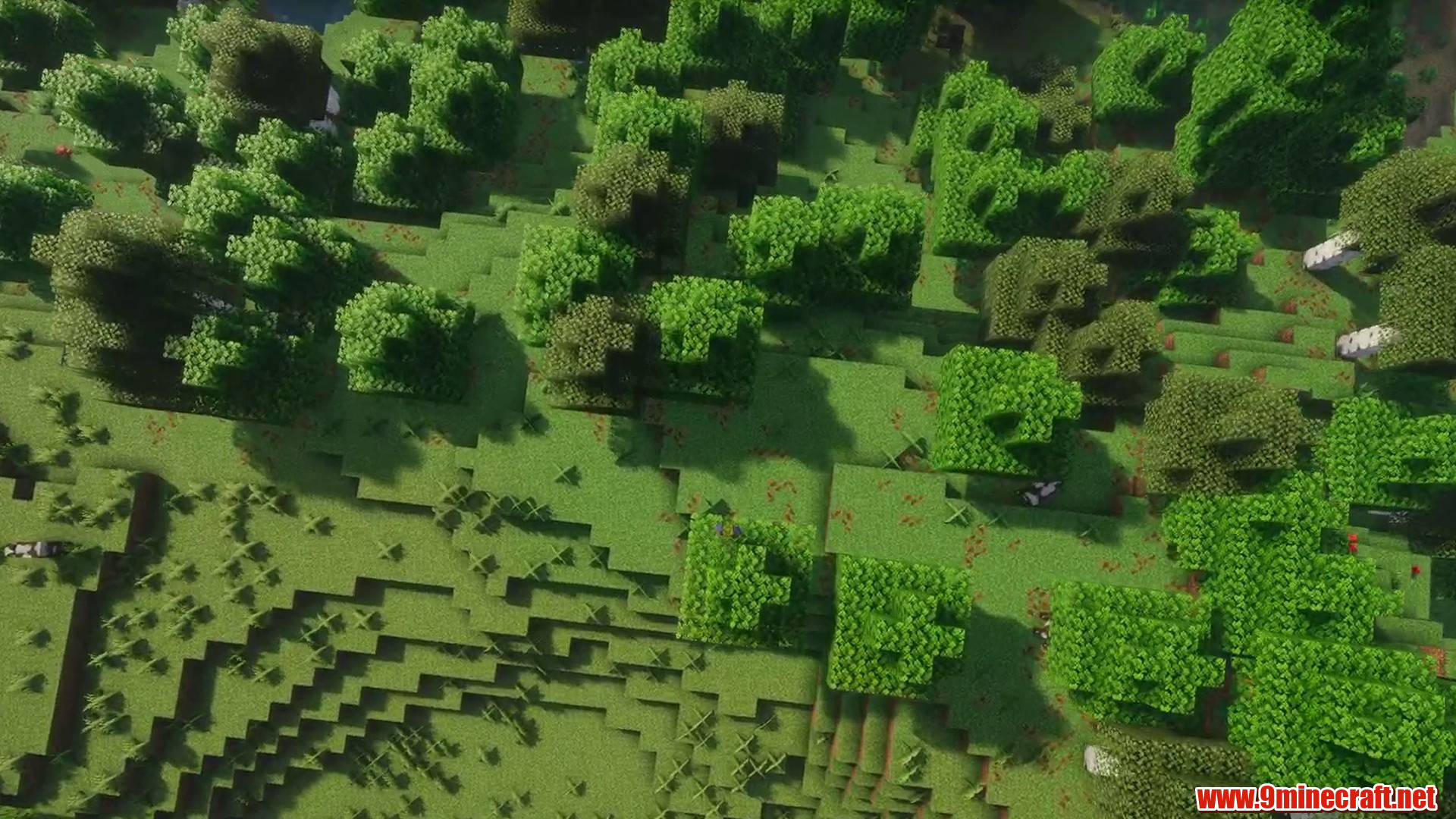 Scenic terrain from Minecraft seed 5360588206573553748
