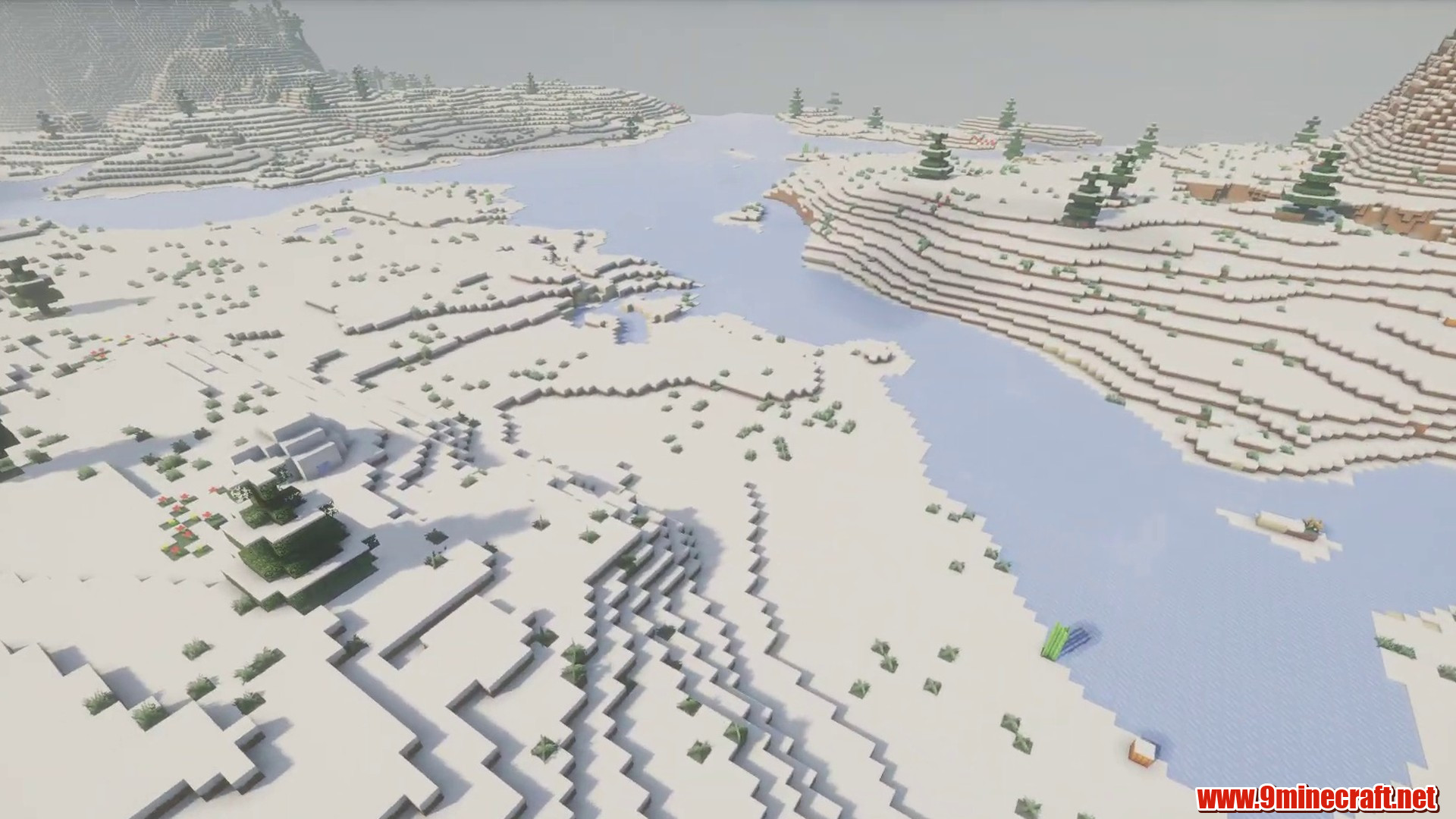 Flat Snow Seed in Minecraft seed -1286376304930428019